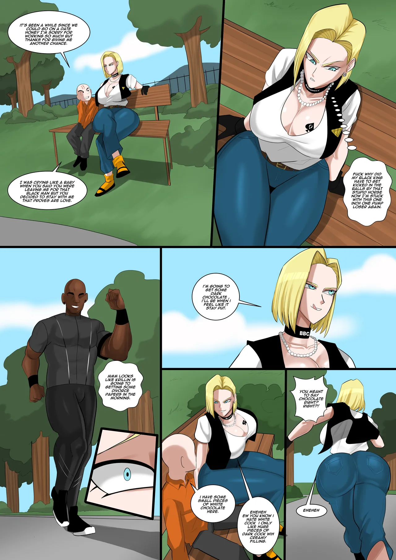 Powergirl &amp; Android 18 share a bbc page 2 full