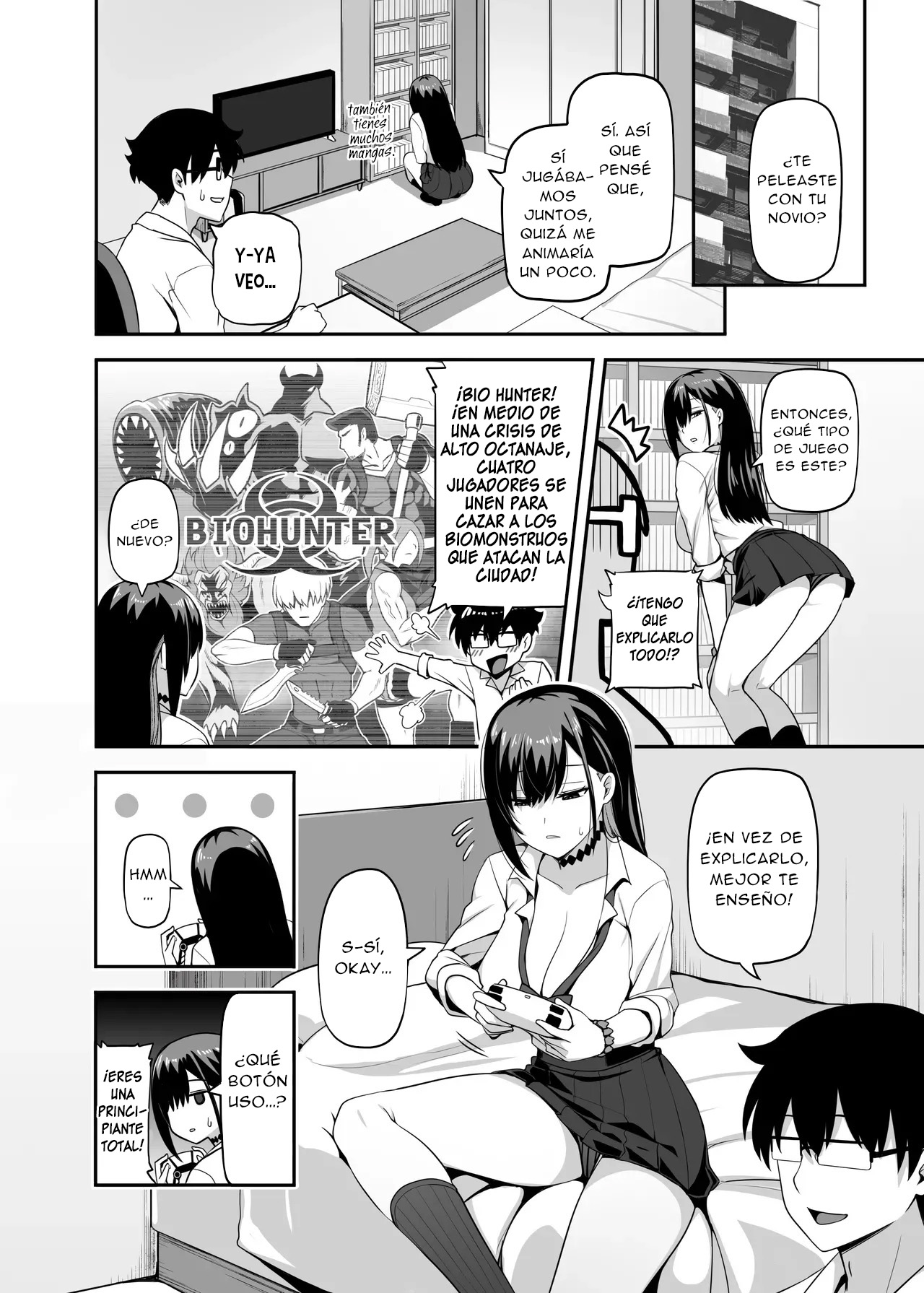 Class no Gal ga Uchi ni Kite, Issho ni Hunting Action Yattemita Ken｜La Vez que Vino una Gyaru de Mi Clase a Mi Casa y Terminamos Jugando un Juego de Caza Juntos page 6 full