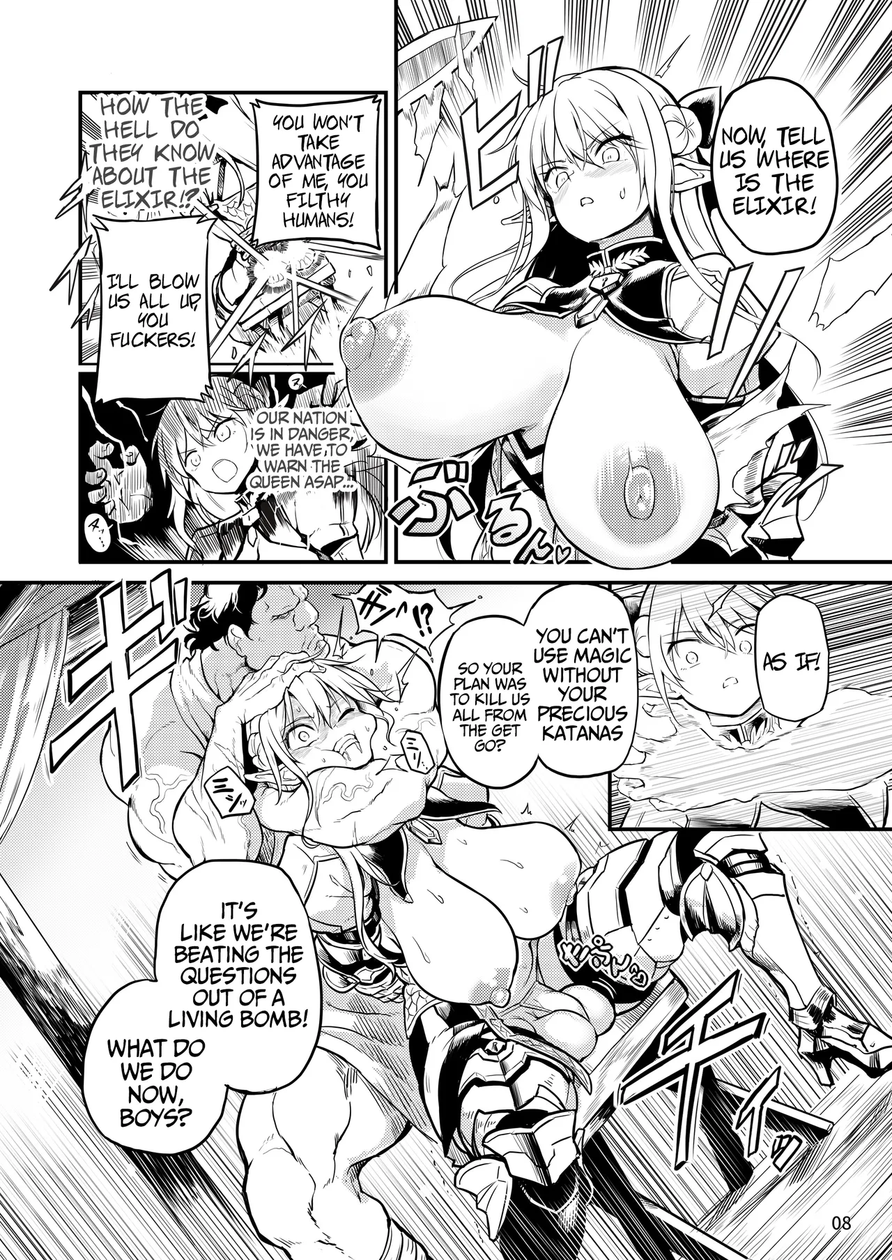 Futanari Elf Onna Kishi Verina Ryojoku Sakusei Kangoku page 8 full
