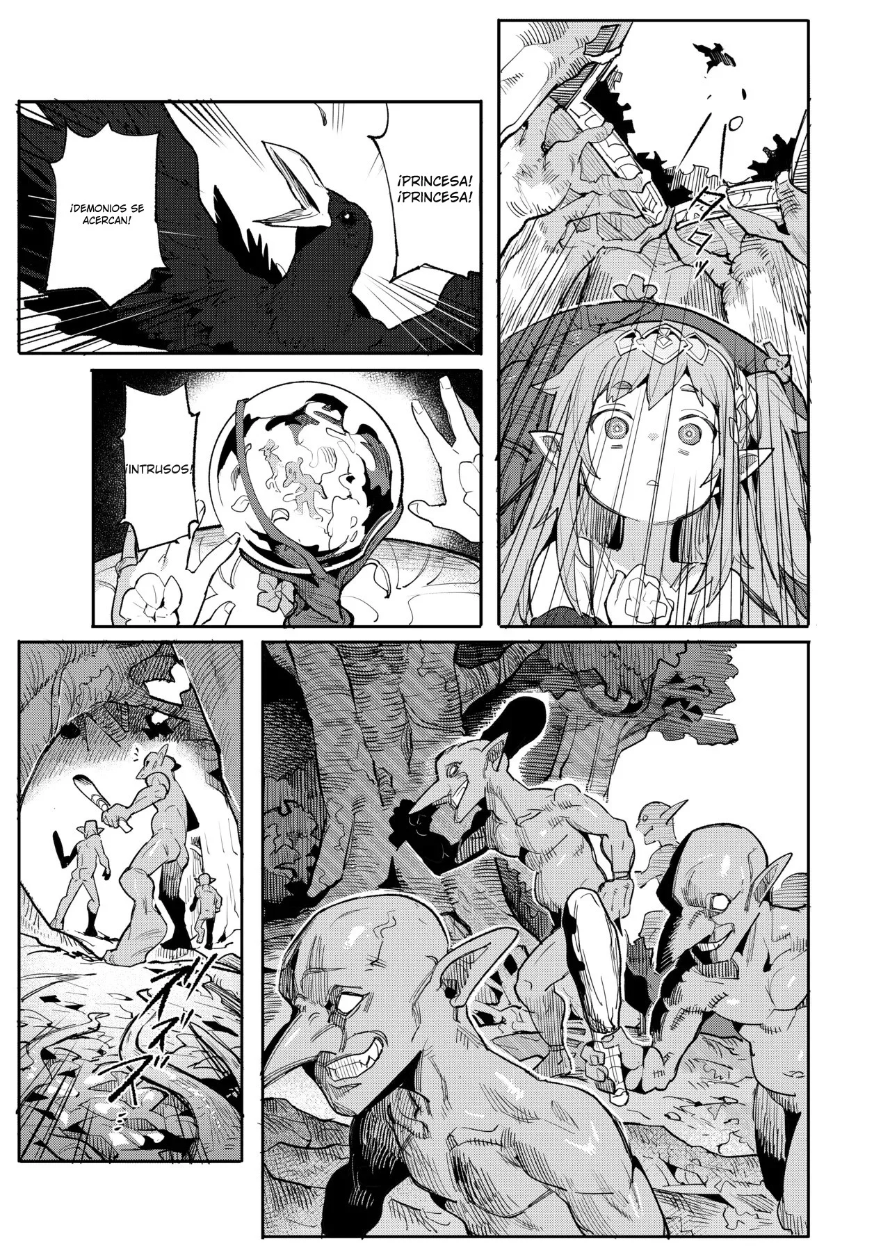 Seirei Rougoku Nyehiru ~Choukyou Zumi no Osanai Shikyuu ni Kizamareru Koufuku Bunsho~｜La Esclavizada Ninfa Nyehil ~El Cuento de una Cerda Rota Cuyo Útero Inmaduro Fue Entrenado para Someterse~ page 9 full