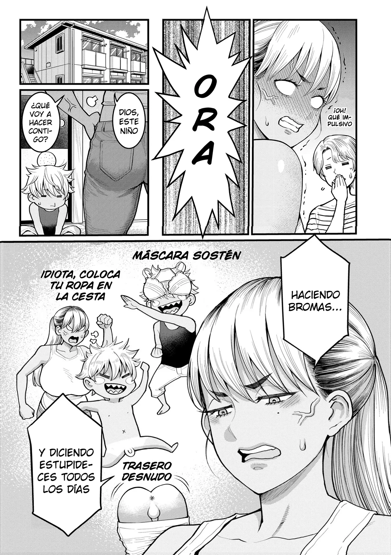 Oni Zeme! Goumou Moto Yan Do-S Mama no Itazura Musuko Choukyou | ¡Tortura demoníaca! Una madre sádica, velluda y ex delincuente juvenil entrena a su hijo travieso page 3 full