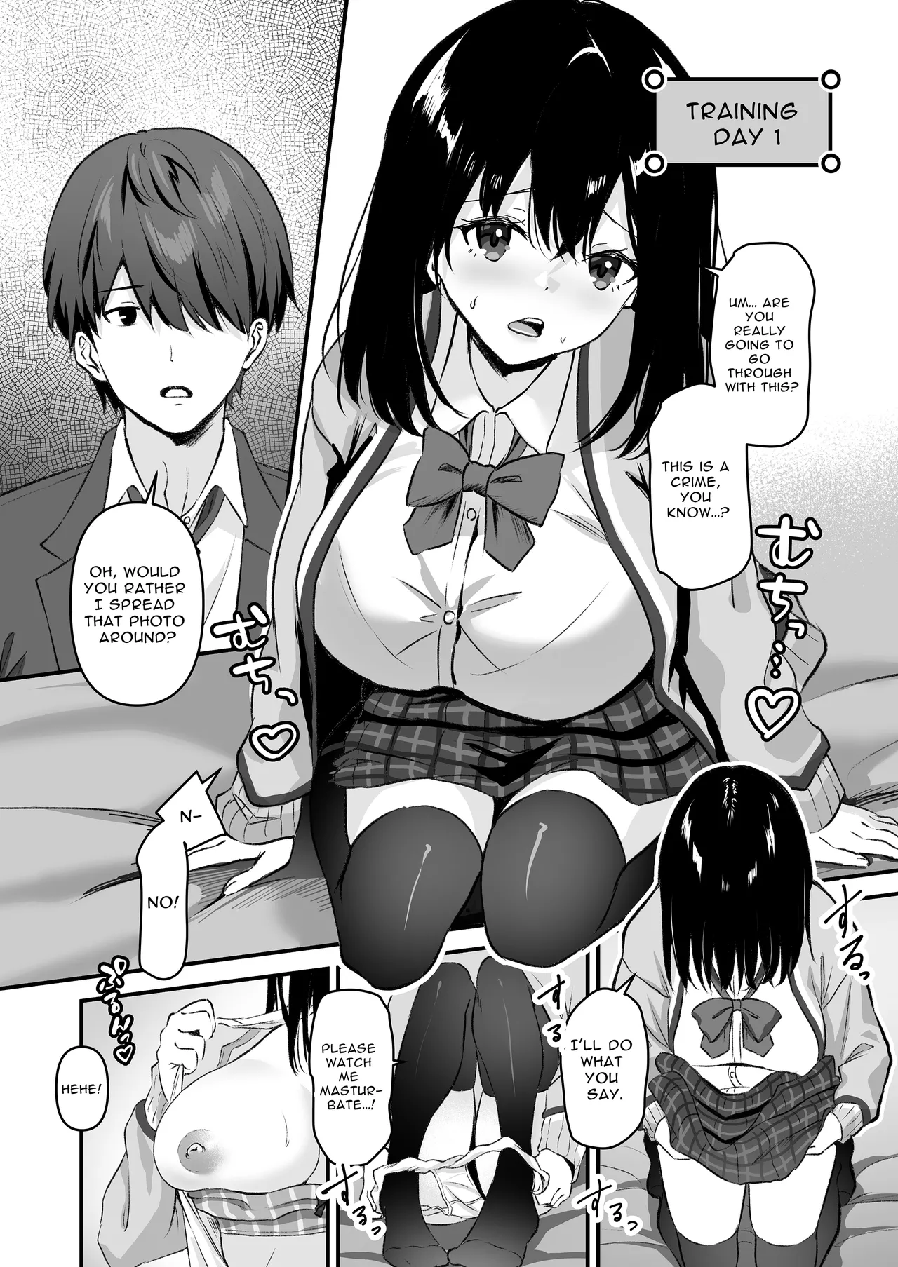 JK Odoshite Isshuukan de Netori Kansui! Kareshi o Mamoru Kenage na Anoko o Choukyou shichaou! | Blackmailed JK Cucked Within The Week! ~sexual discipline for a girl protecting her boyfriend~ page 6 full