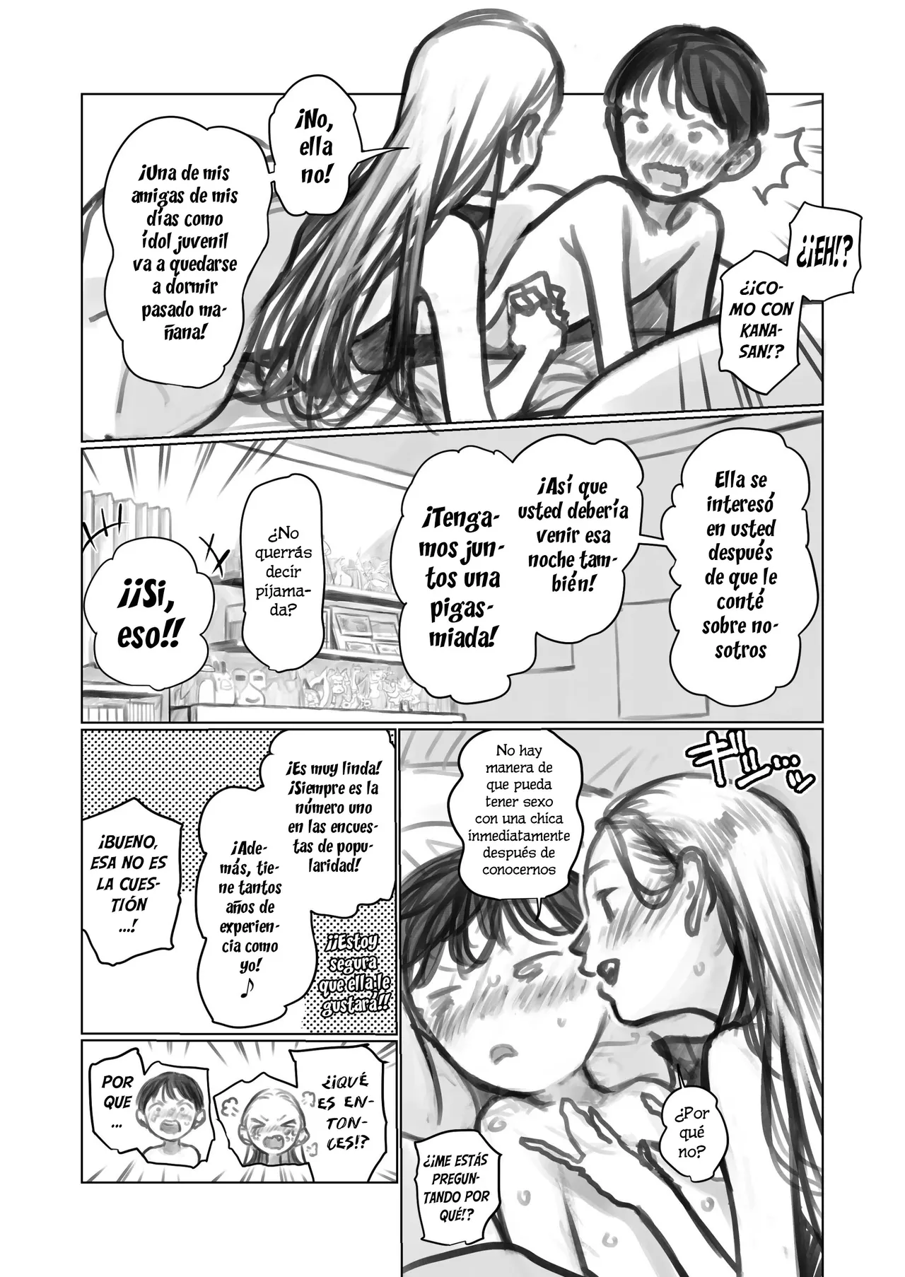 Shitei &amp; Manadeshi &amp; Konoha-chan 3P｜Maestro, Discípula Amada y Konoha-chan 3P page 2 full