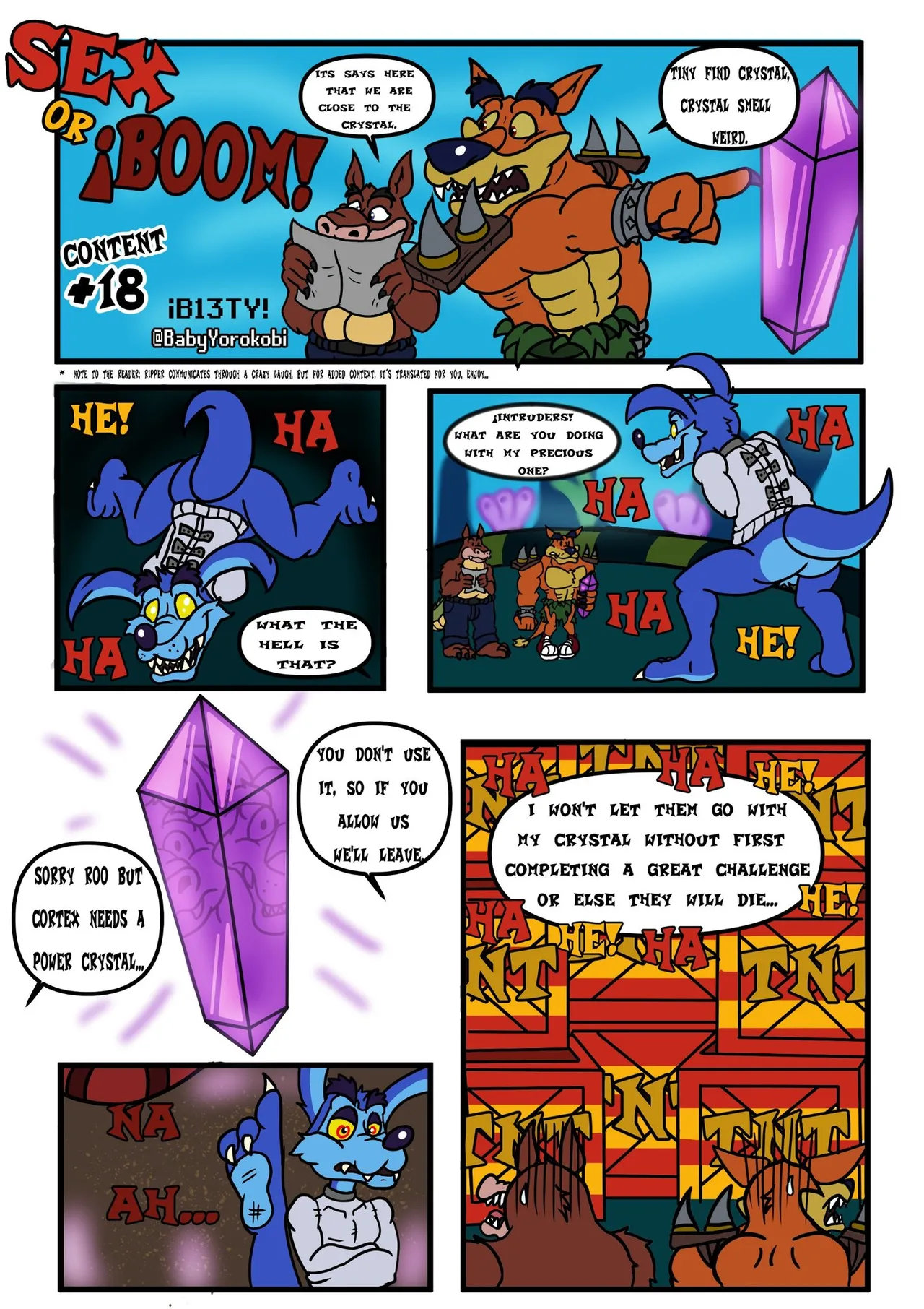 Sex or ¡Boom! page 1 full