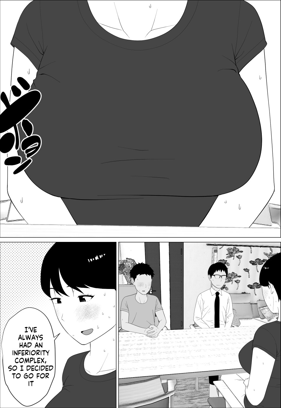 Danna to no Resu Kaishou no Tameni Toukyou Shita noni | Enlarged breasts to entice husband and yet... page 9 full