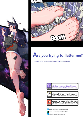 Are you trying to flatter me? cover