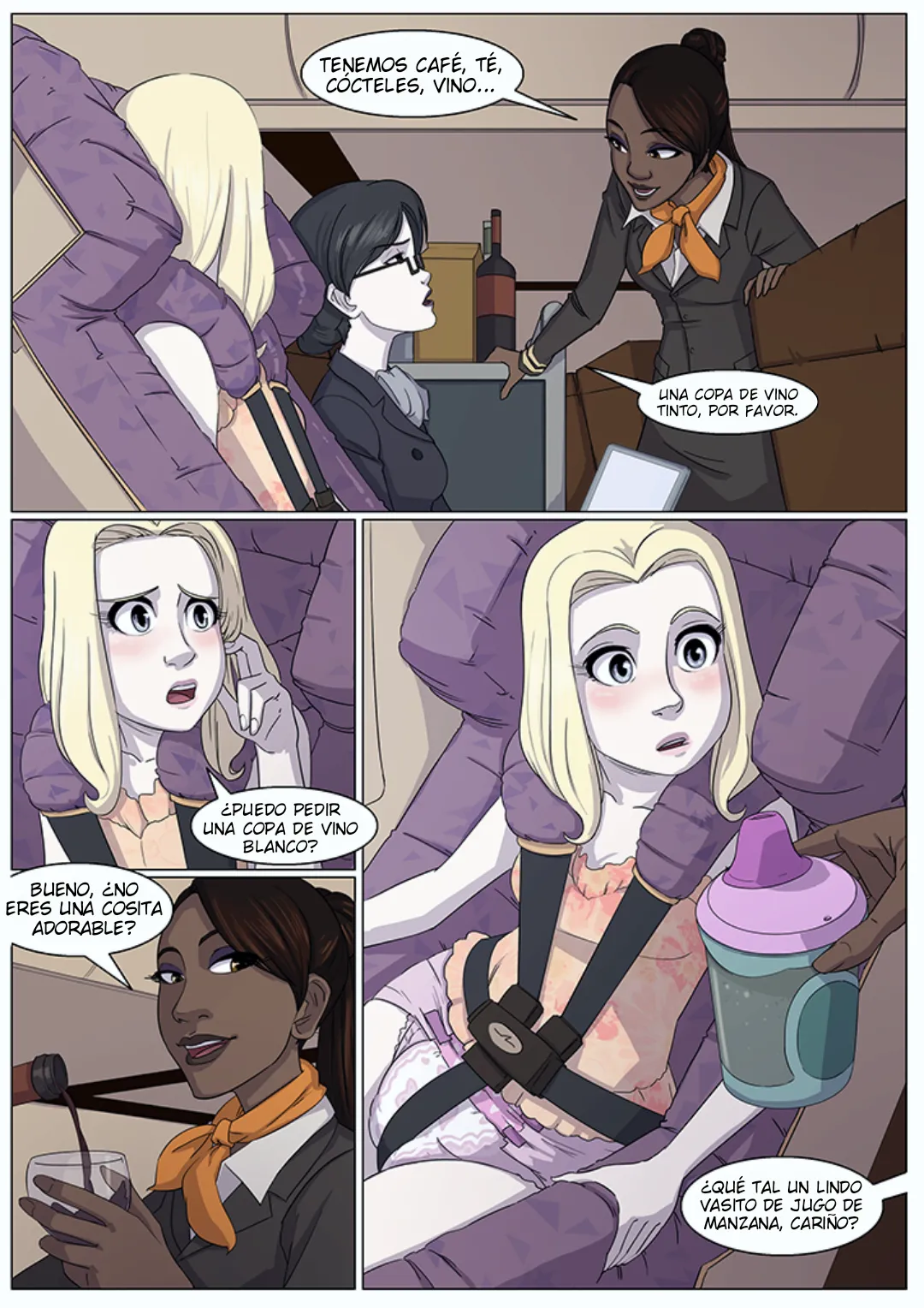RocketManatee / Mimada en primera clase - COMIC ESPAÑOL page 6 full