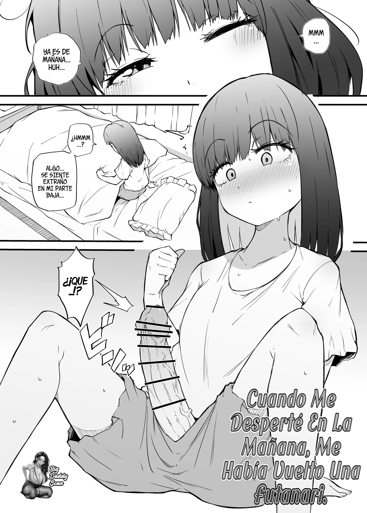 Asa Okitara Futanari ni | Cuando Me Desperté En La Mañana, Me Habia Vuelto Una Futanari page 1 full