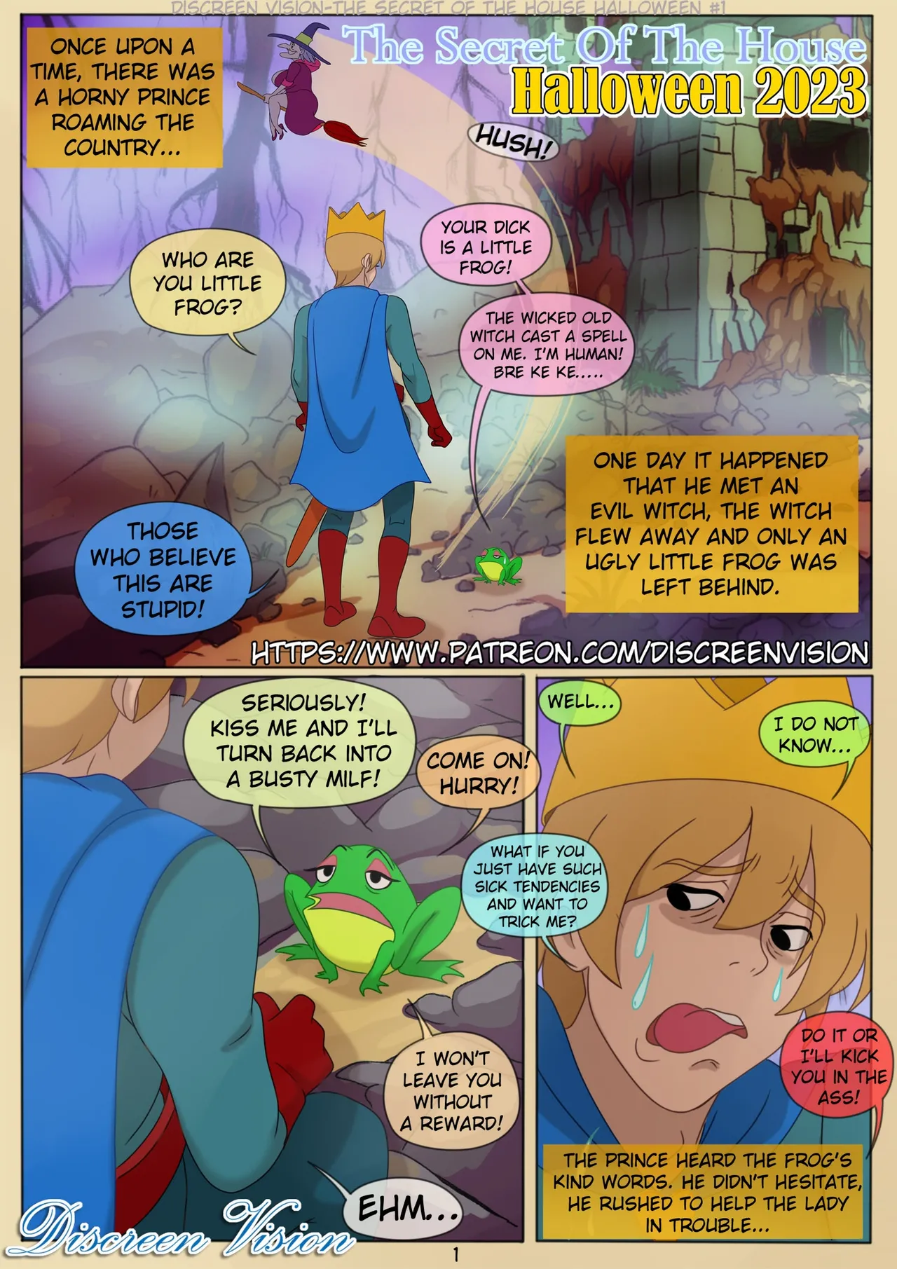 Discreen Vision- Halloween Comic page 1 full