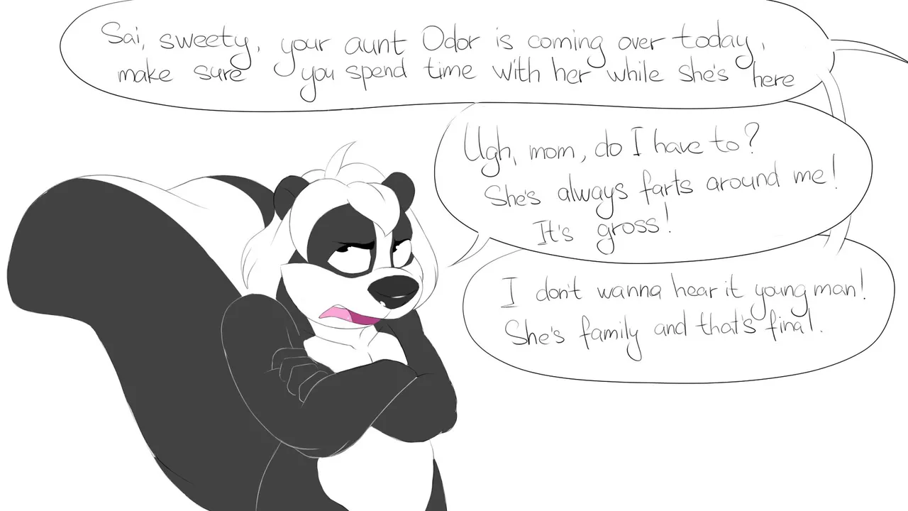 El Brapitto - Skunk Aunt Comes to Vist Chp.1 &amp; 2 page 1 full