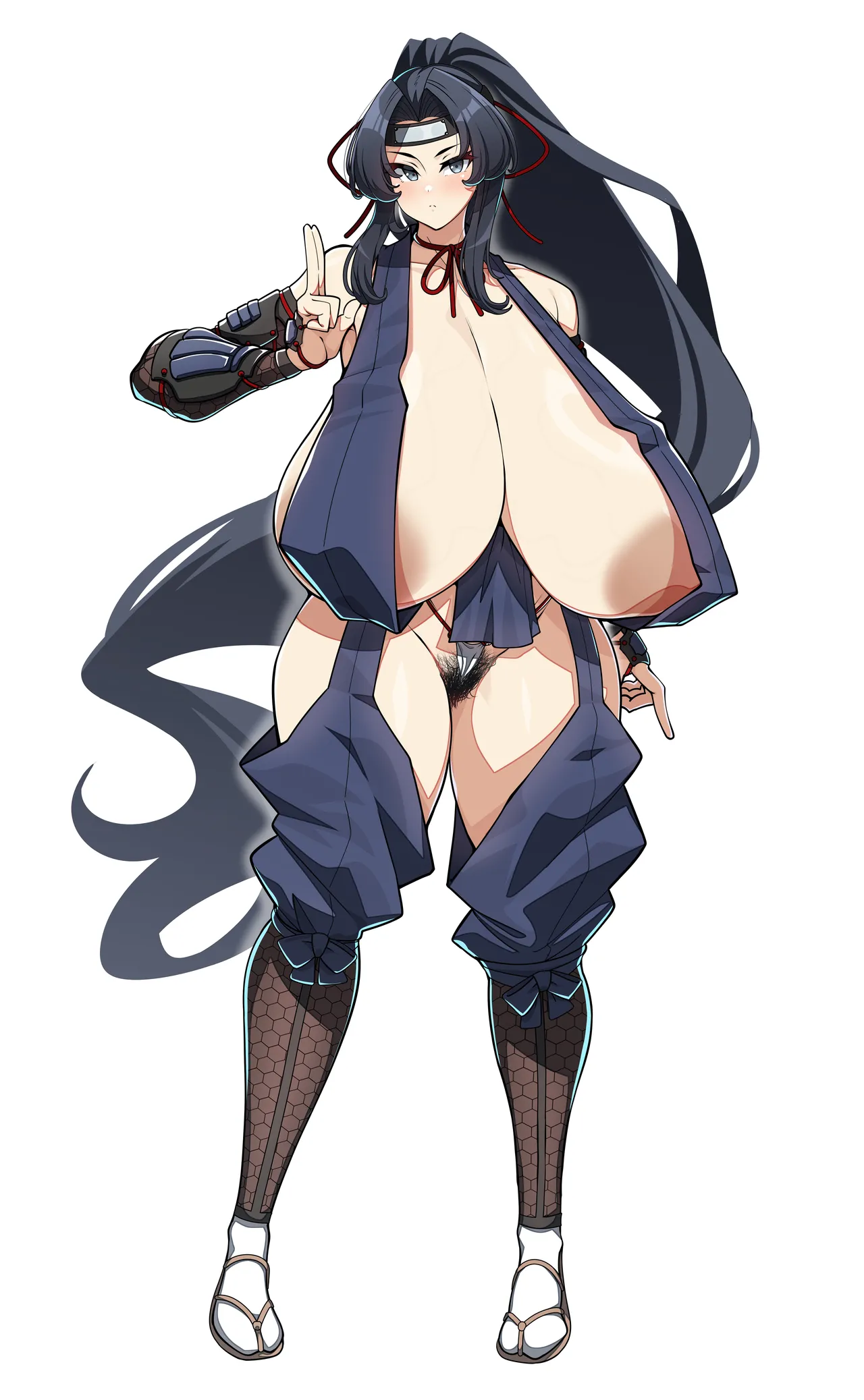 オリジナルキャラクター・爆乳くノ一 page 2 full