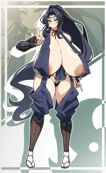 オリジナルキャラクター・爆乳くノ一 cover