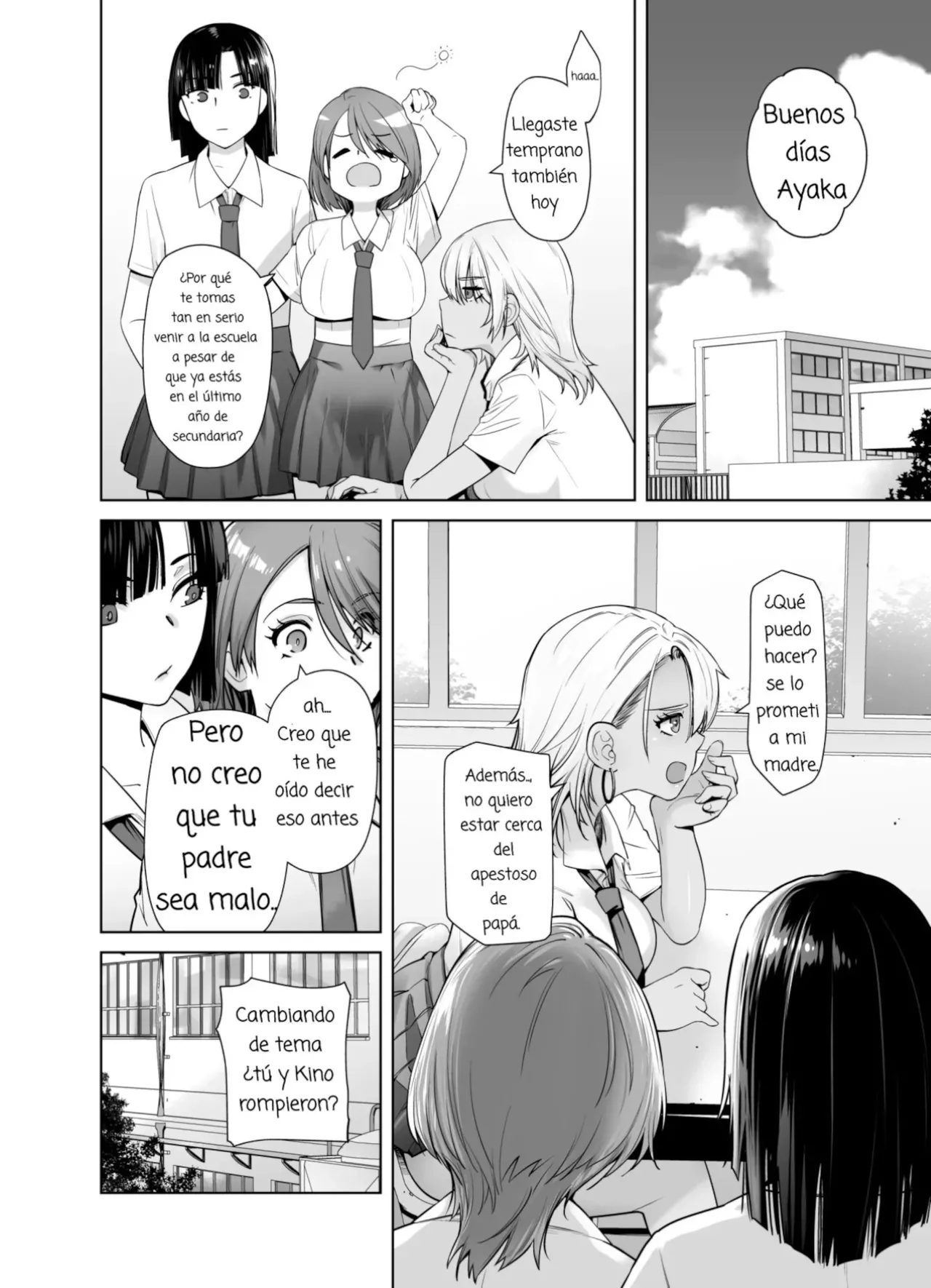 Gal Musume ga Chichioya to no Aijoux Ch. 1-3｜El Amoroso Sexo Entre Una Hija Gal y Su Padre Cap. 1-3 page 7 full