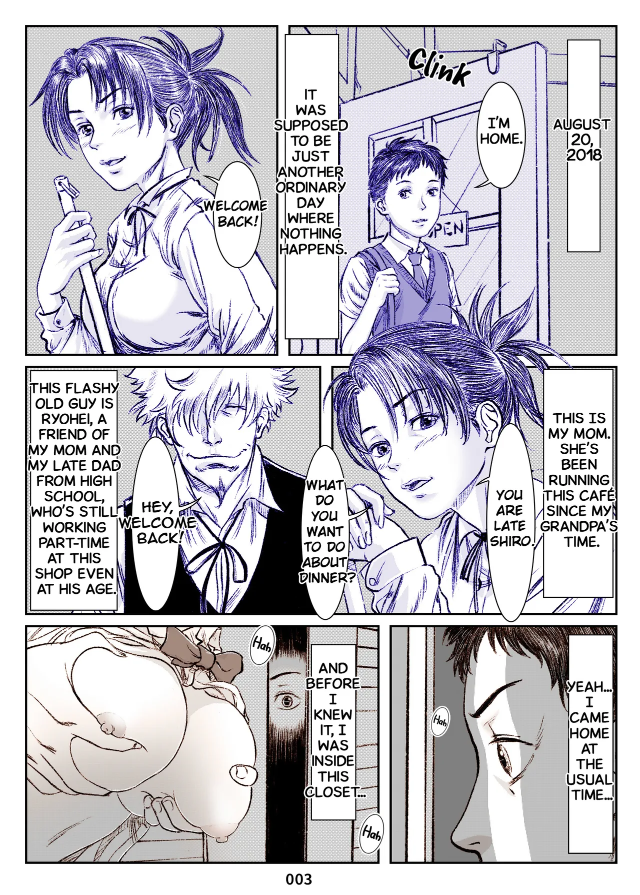 Natsu e no Closet ~Time Slip Haha Netorare~ | Closet to Summer ~Time Slip Mother Netorare~ page 3 full