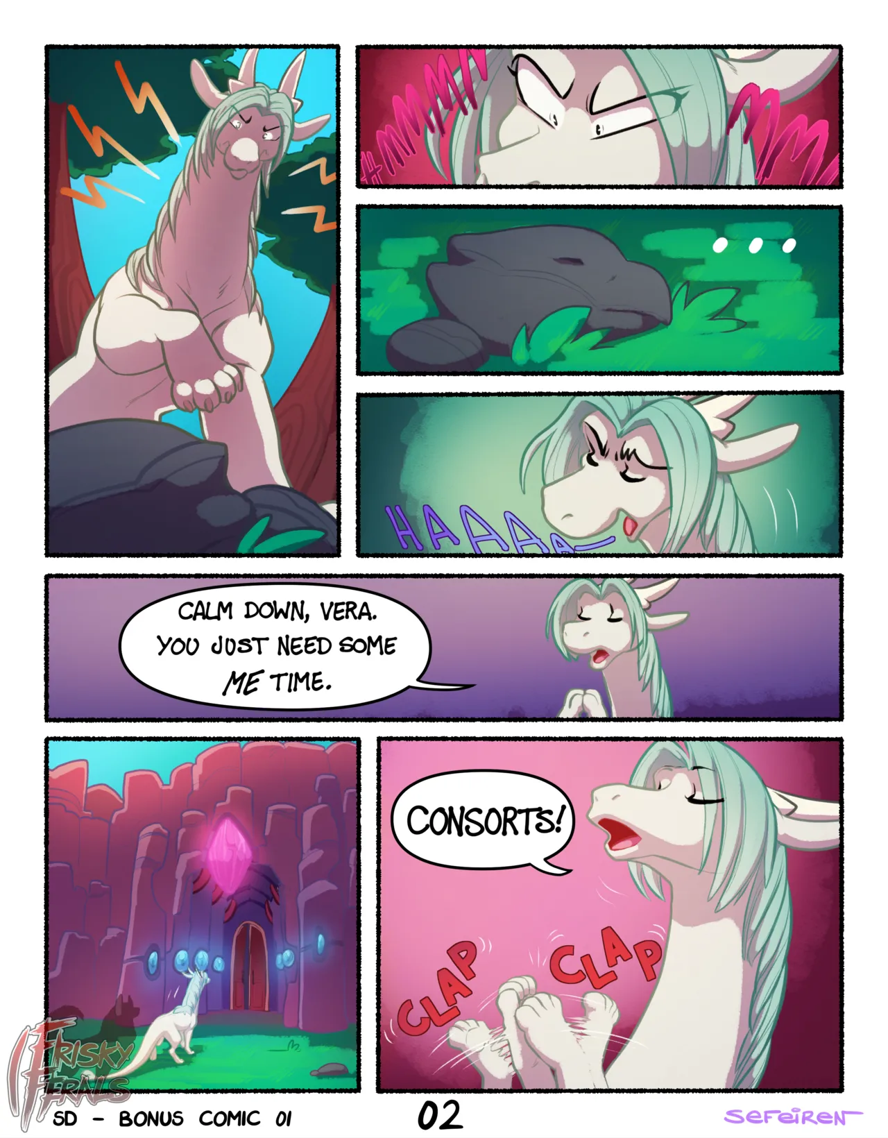 Frisky Ferals - Something Different Bonus Comic page 2 full