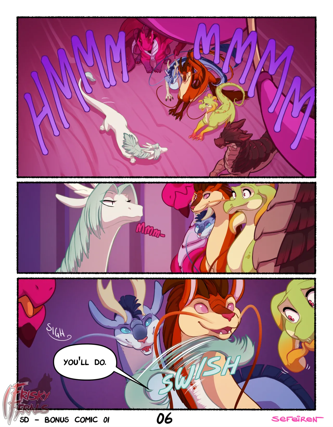 Frisky Ferals - Something Different Bonus Comic page 5 full