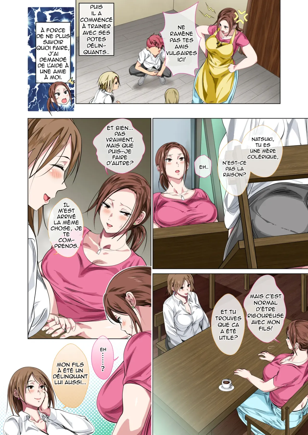 Okorinbo Mama no Amayakashi Sex de Furyou Musuko ga Kousei Shita Hanashi | Rédemption d'un fils délinquant par la douceur d'une mère colérique page 6 full