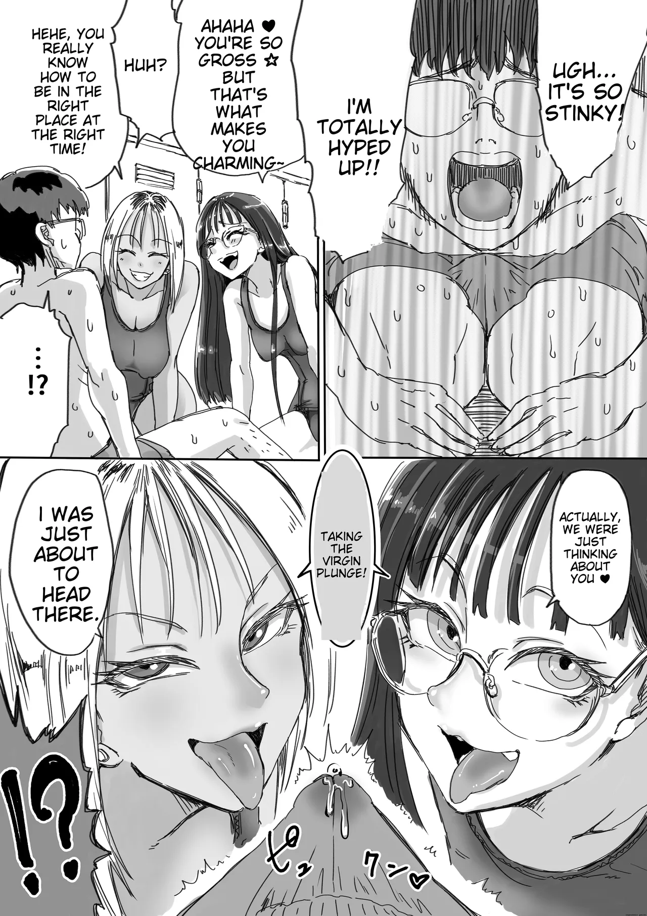 Sukumizu Bitch!! Joshi Kouishitsu de Doutei Gui | School Swimsuit Bitch! Deflowering Virgins in the Girls' Locker Room page 8 full