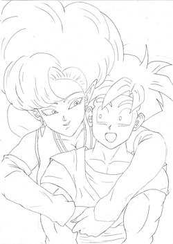 [TheWriteFiction] Gohan X Zangya: Fiery Lake (Sketch)
