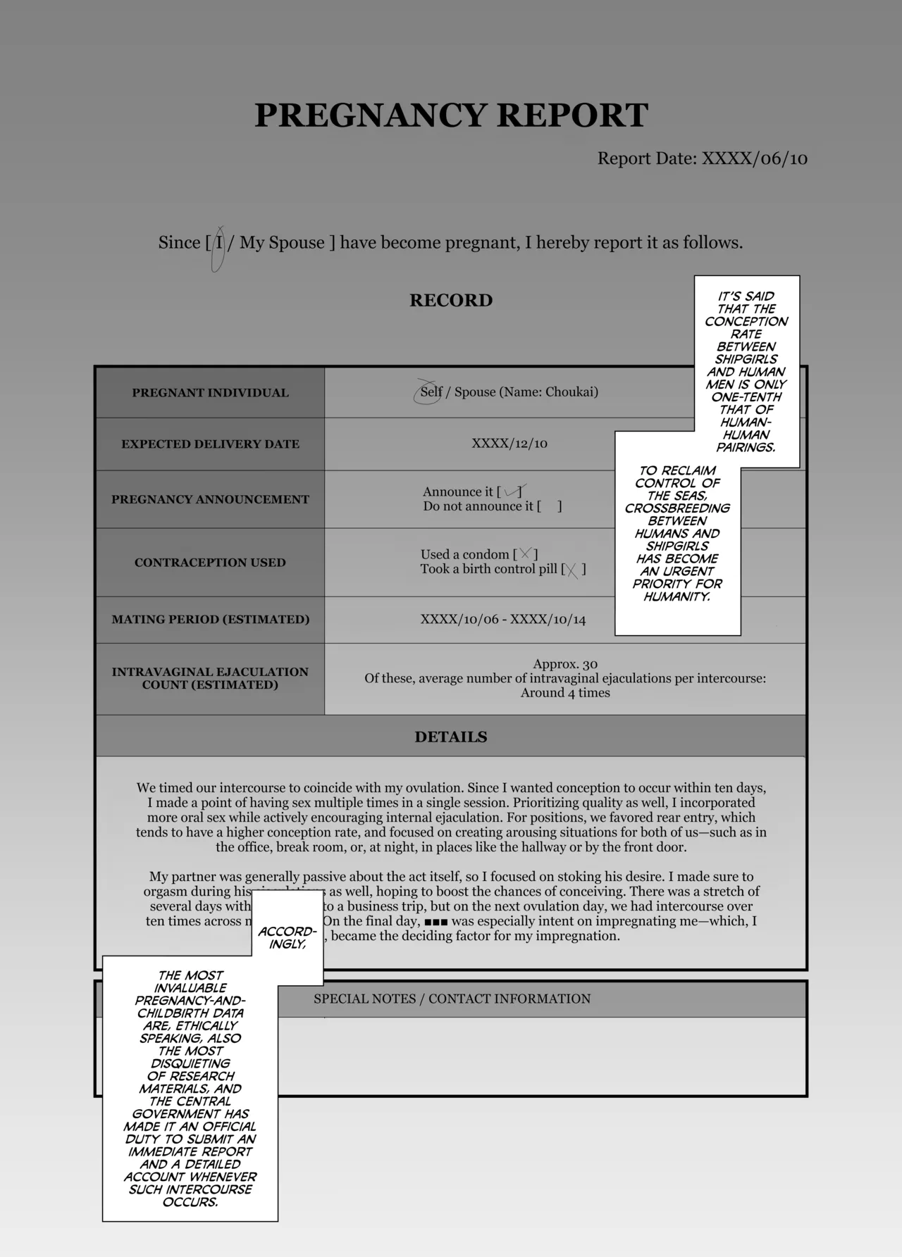 Watashi ga Kowareta Hi ~Chokai ga Teitoku to Ninshinsuru page 2 full