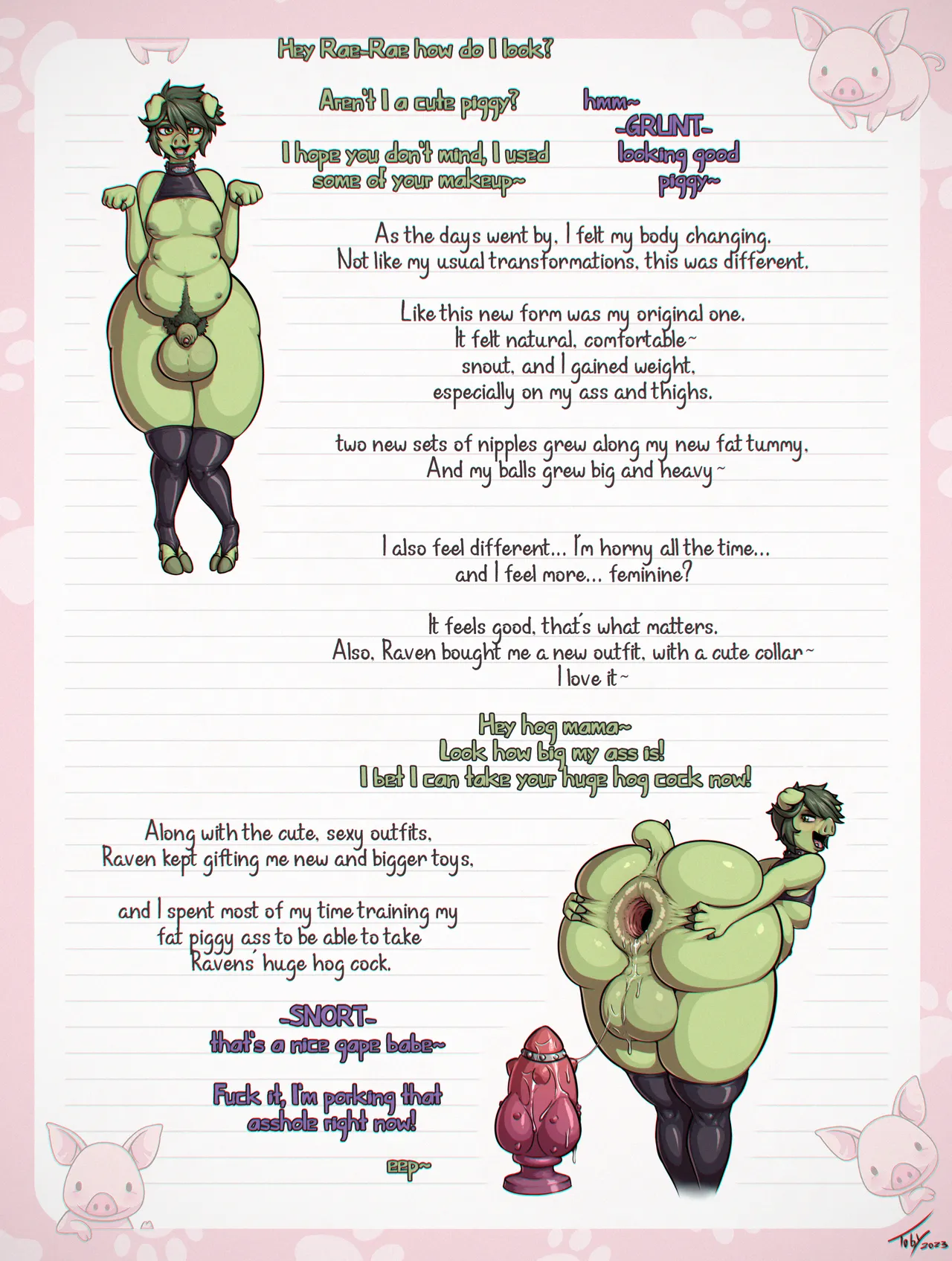 Beast Boy's Piggy Diary page 4 full