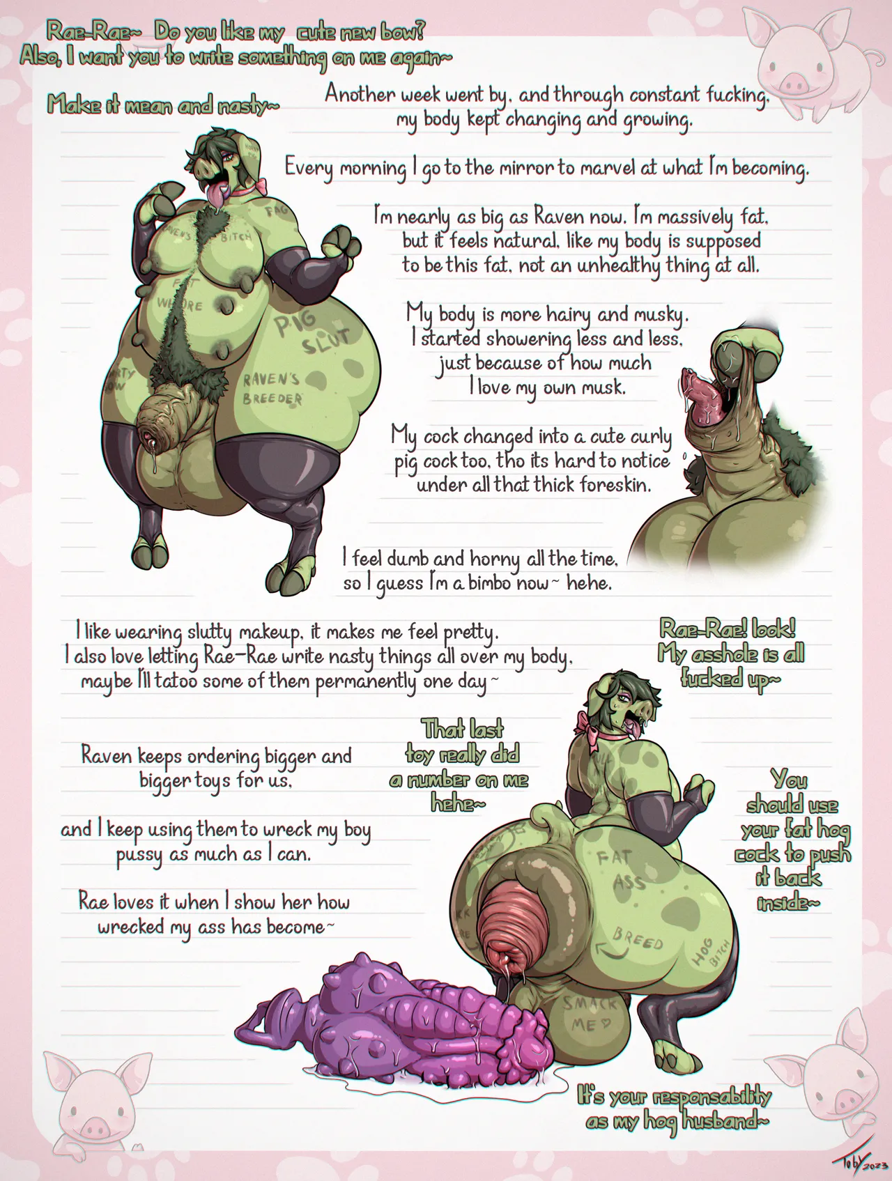 Beast Boy's Piggy Diary page 6 full