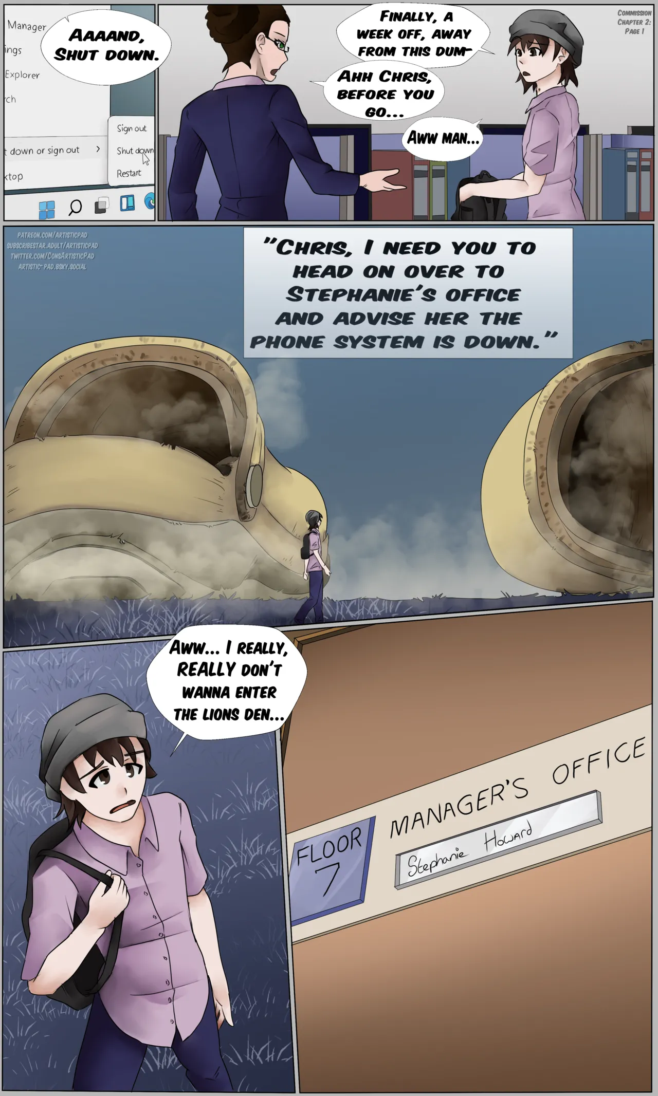 Chris Button's Week Off page 1 full