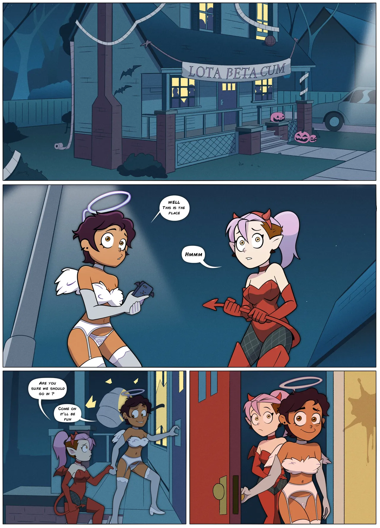 Luz &amp; Amity's Halloween Party page 1 full