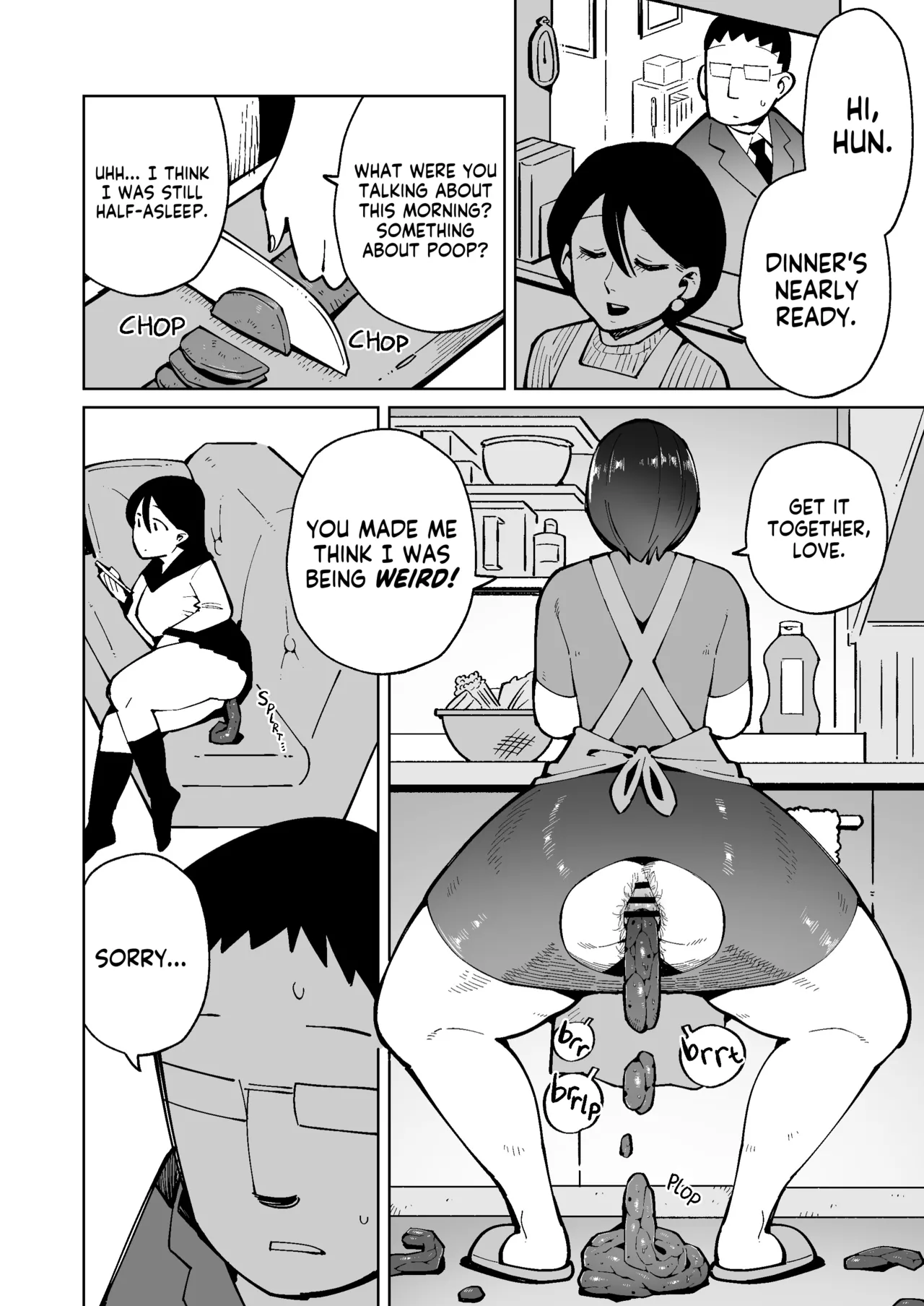 Asa Okitara Unko o Tarenagasu Sekai ni Natte Ita Ken | The Day I Awoke to a World Flowing with Poop page 10 full