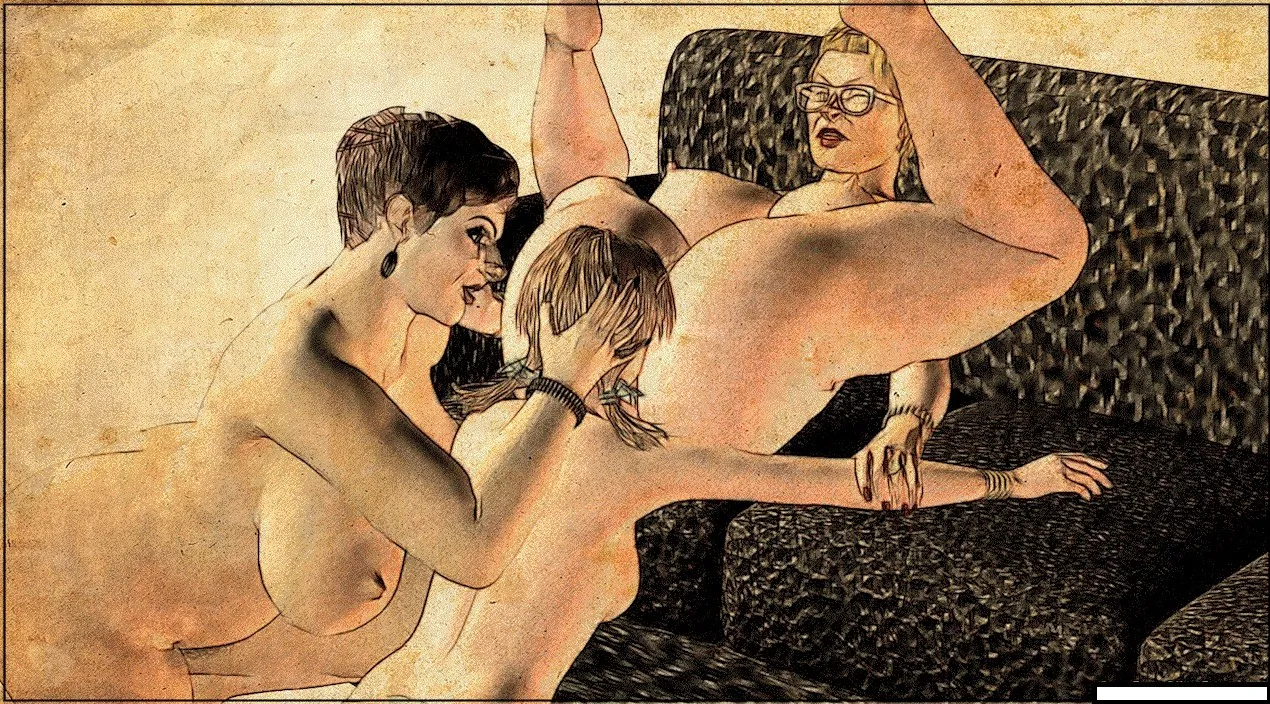 EROTIC FACE SITTING DRAWING 2 page 1 full