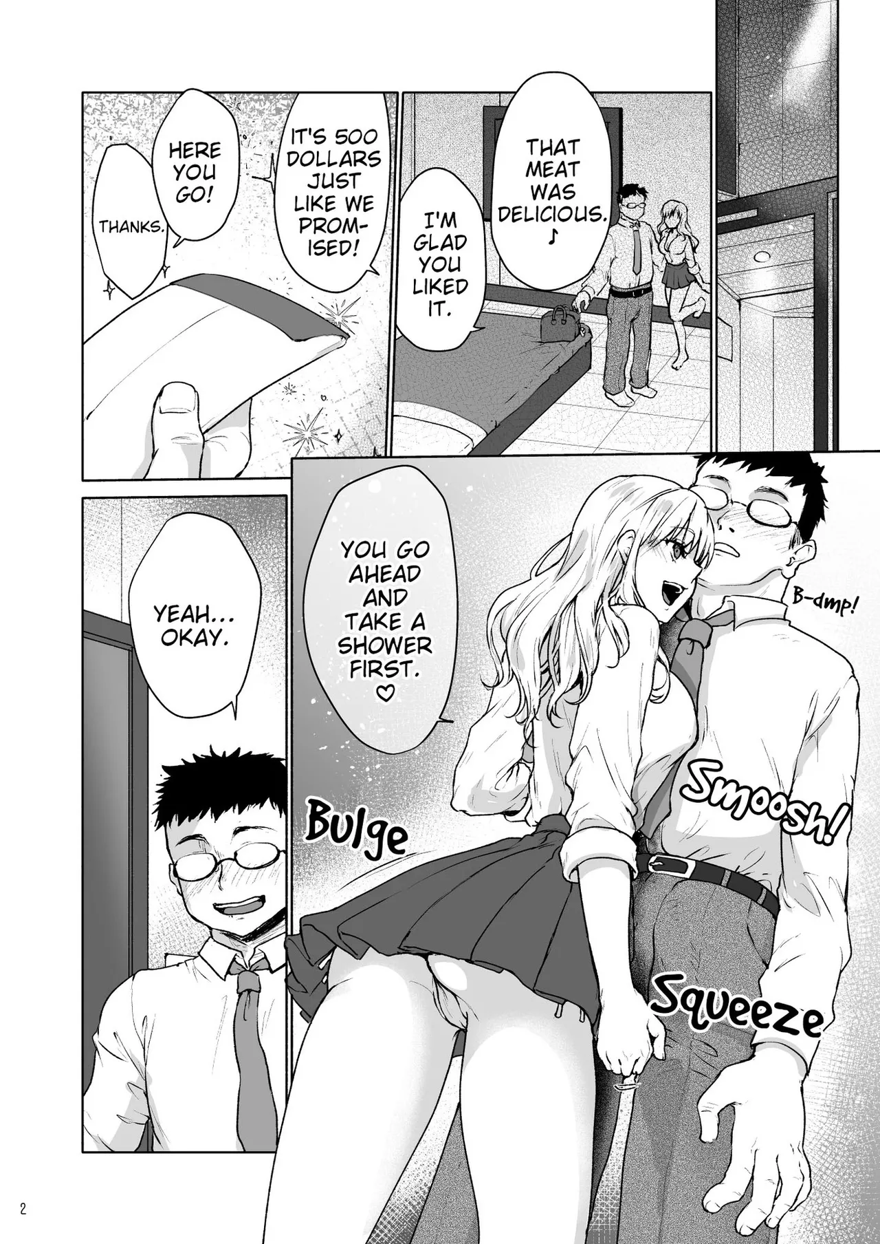 Namaiki na Papakatsu Joshikousei ni Oji-san ga Tappuri Shitsukete Agemashita. | A Cheeky Schoolgirl Gets Thoroughly Disciplined by a Sugar Daddy. page 3 full