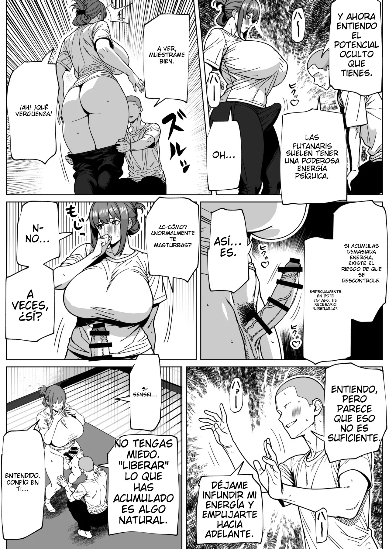Futanari Chounouryoku Kaihatsu Lesson | Desarrollo del poder psíquico de una futanari page 8 full
