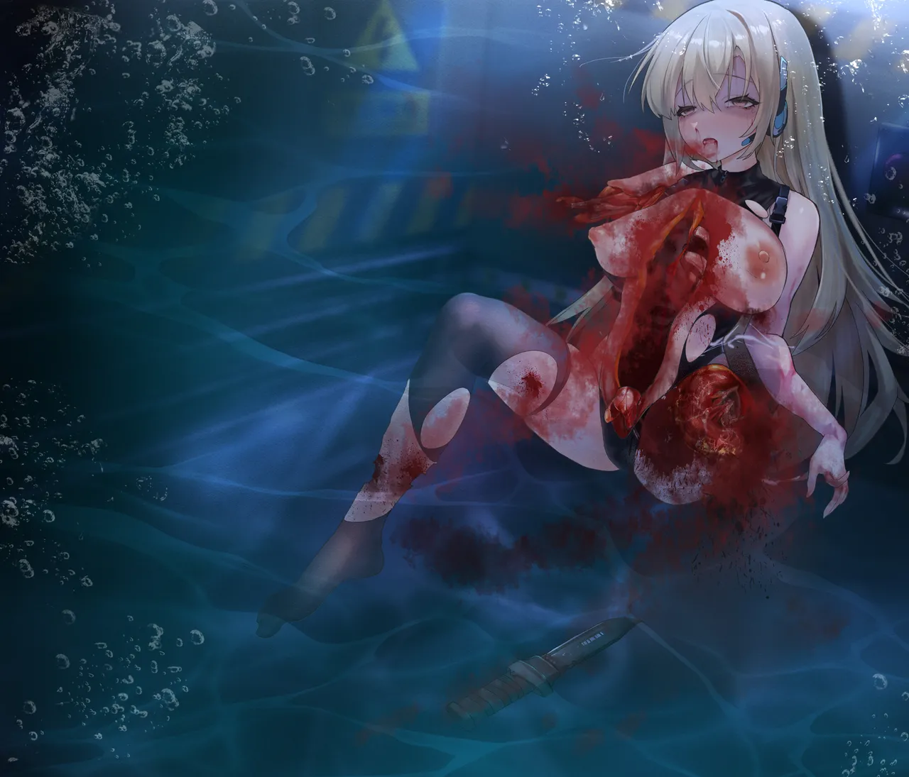 被迅猛龙袭击的女船员（18g） page 10 full