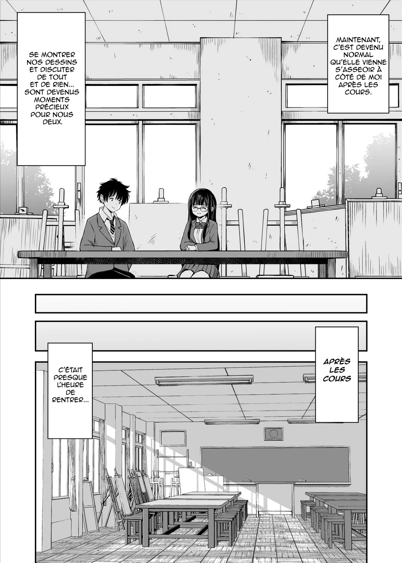 Bijutsubu no Kyonyuu Kouhai ga Nude Model ni Natta Kekka Amari ni Ero Sugite Ore no Geijutsu ga Bakuhatsushita Hanashi | Les secrets du club d'art, la découverte du croquis de nue page 8 full