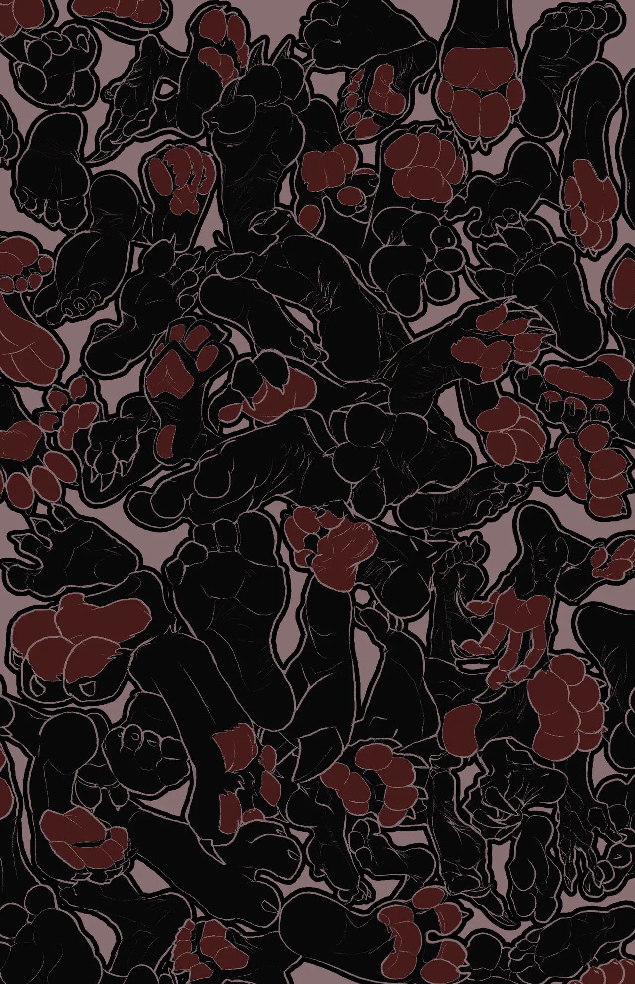 Paws vs. Feet artbook page 2 full