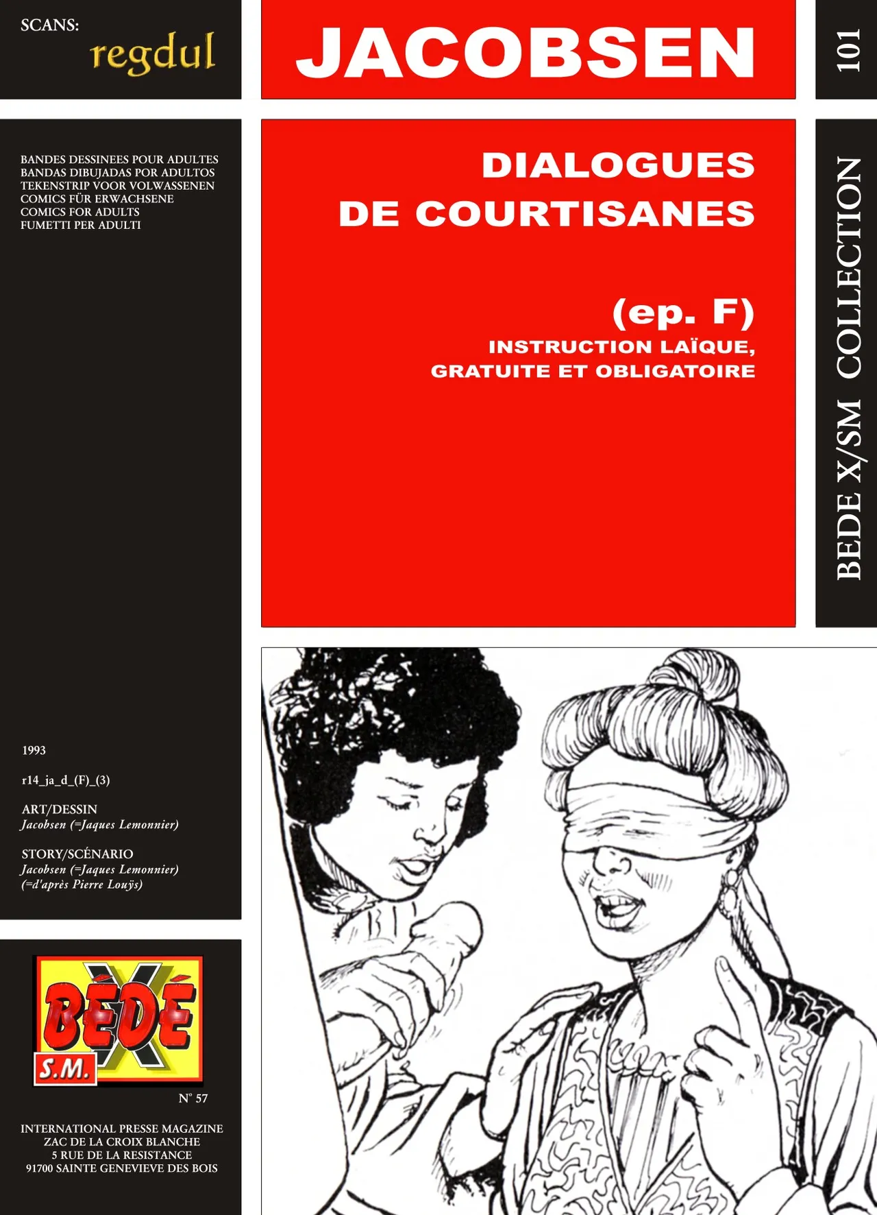 Jacobsen  &amp; Pierre Louÿs - Dialogues de Courtisanes : Instruction laïque, gratuite et obligatoire page 1 full