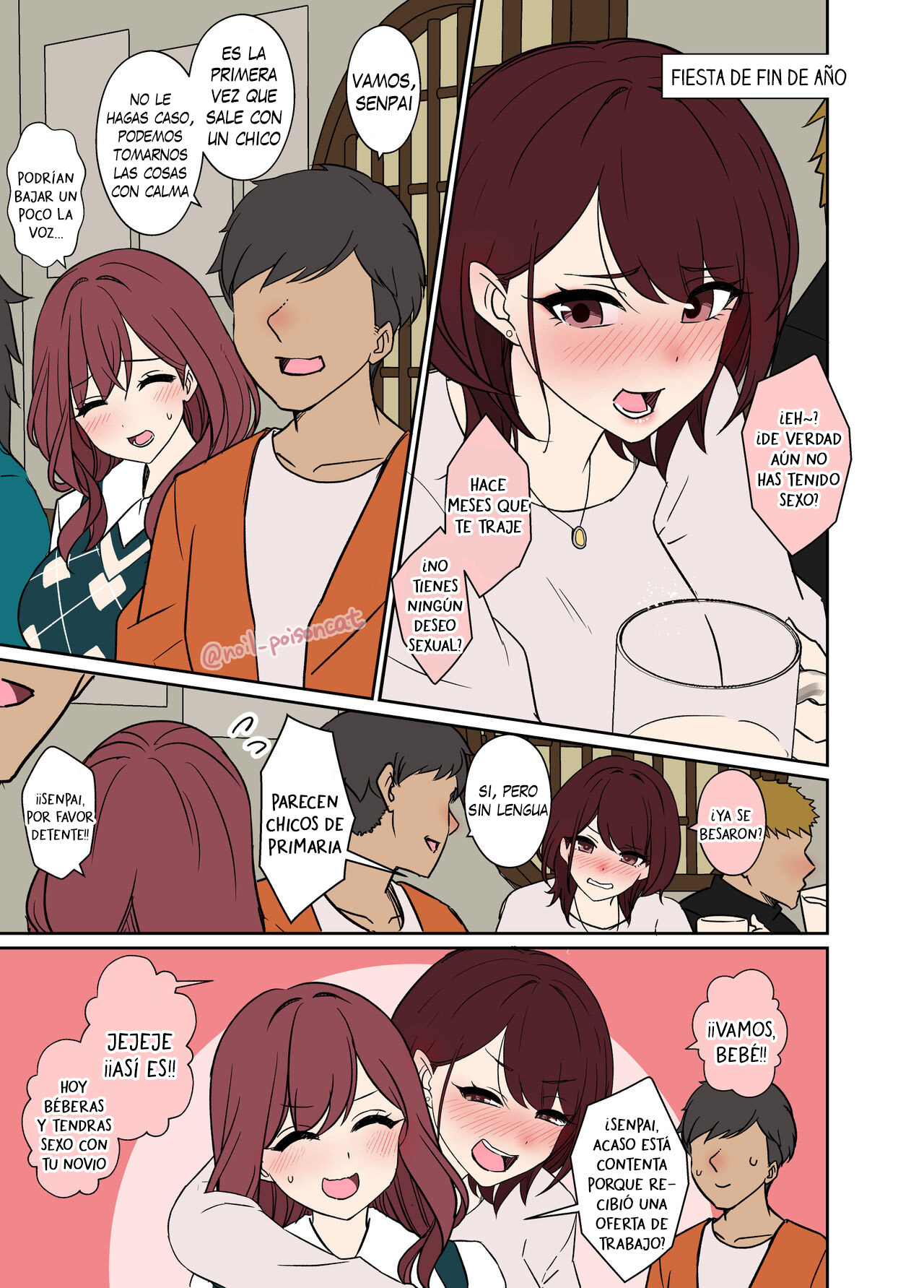 Bounenkai de Deisui Shita Joshidaisei ni Warui Koto o Suru Hanashi | Una historia sobre emborracharse y follar con algunas chicas en una fiesta de año nuevo page 2 full