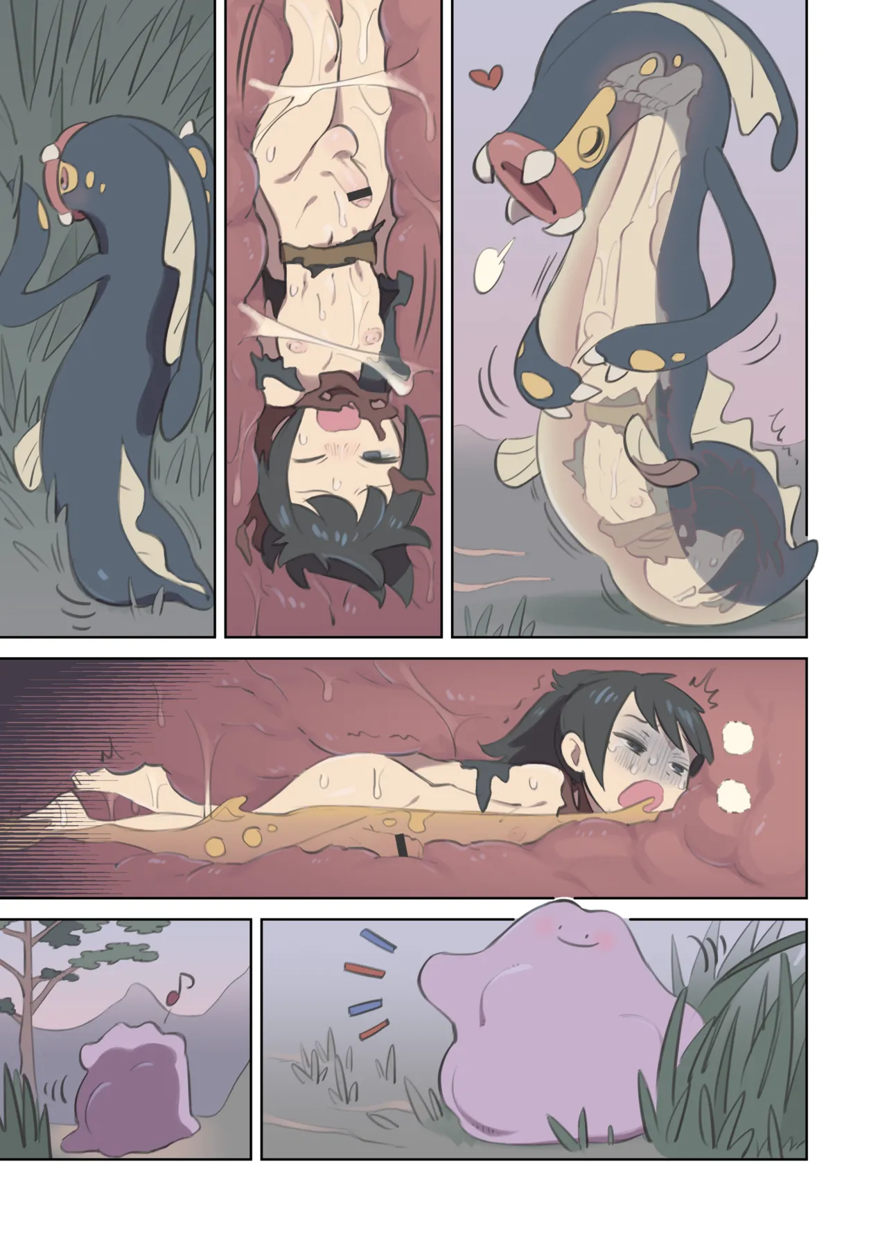 Shibirudon ni Henshin shita Metamon to Teru  no VORE Manga page 3 full