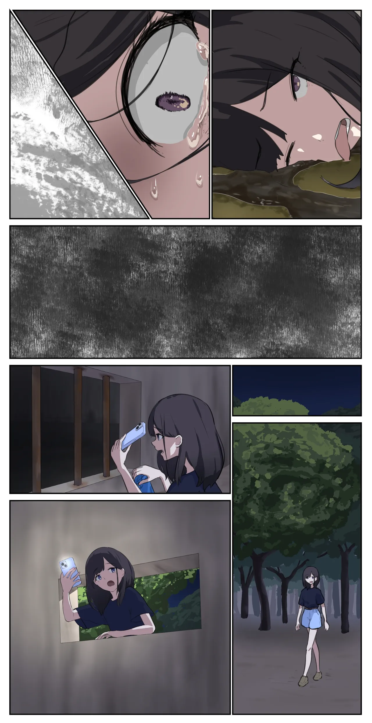 A girl left in a human barn by her friend《Part 1》 page 7 full
