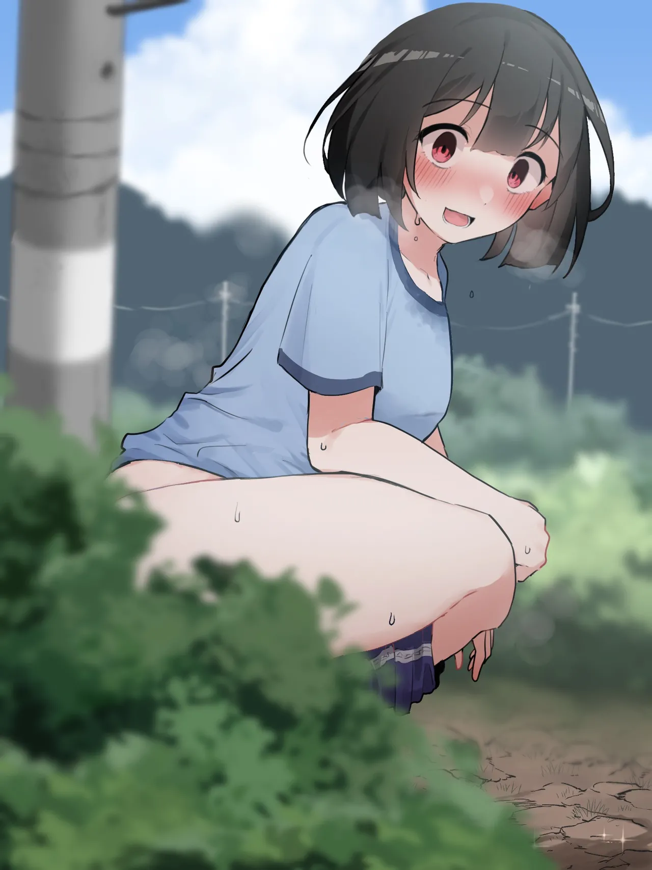 マラソン大会中に我慢出来なくなっちゃったクラスメイトの女の子 page 9 full