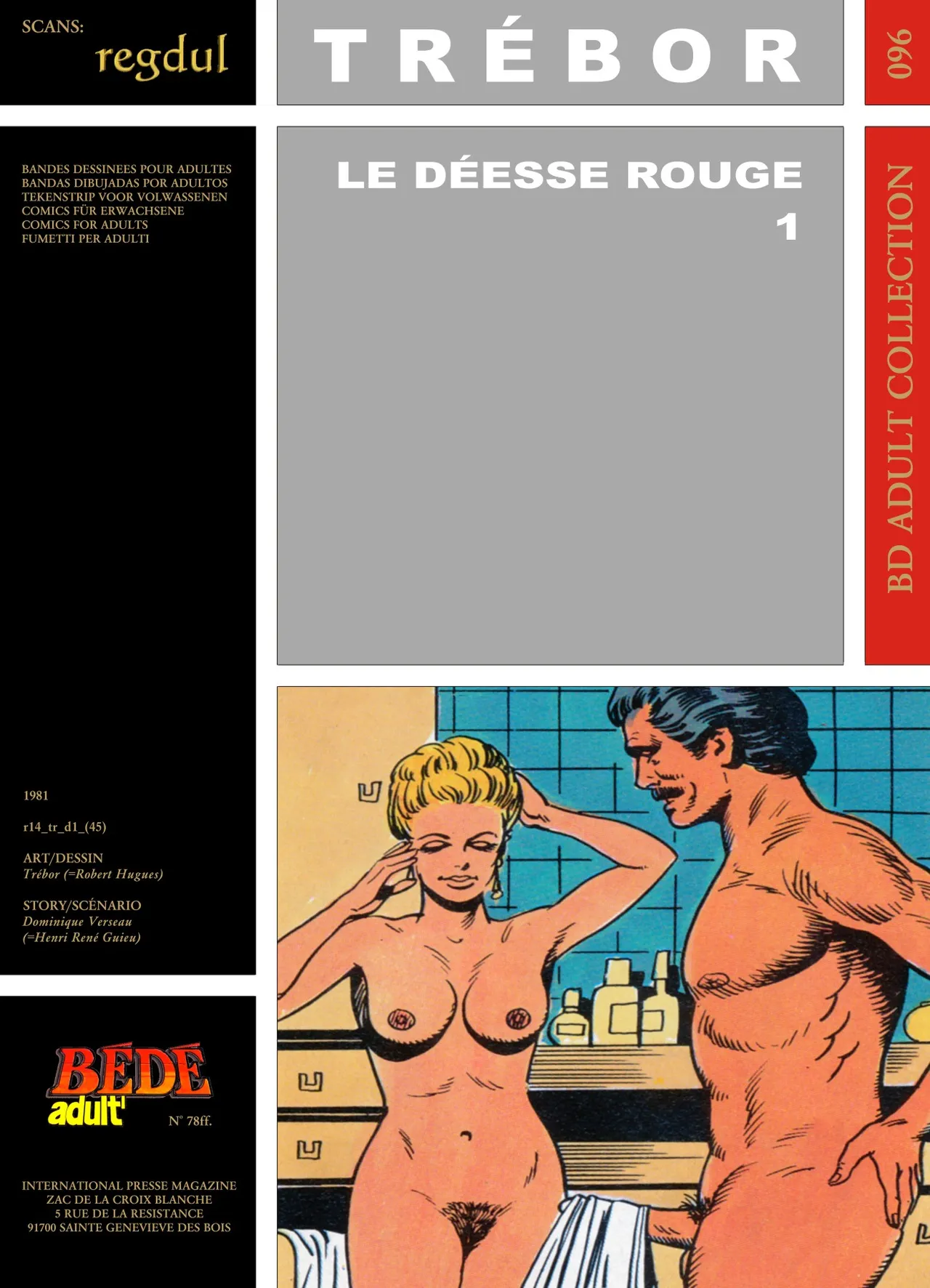 Trébor  &amp; Dominique Verseau  - Le déesse rouge #1 page 1 full