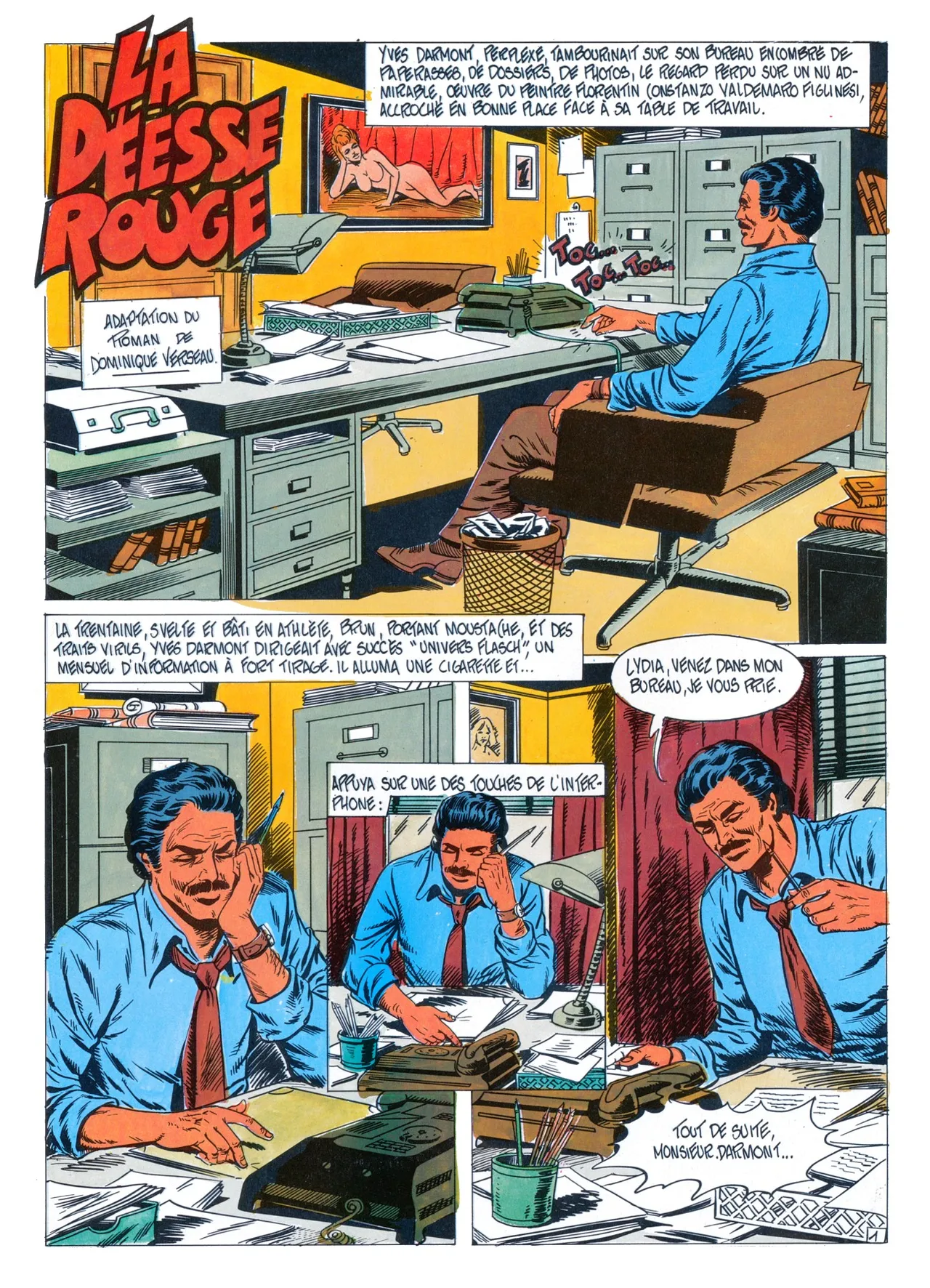 Trébor  &amp; Dominique Verseau  - Le déesse rouge #1 page 2 full