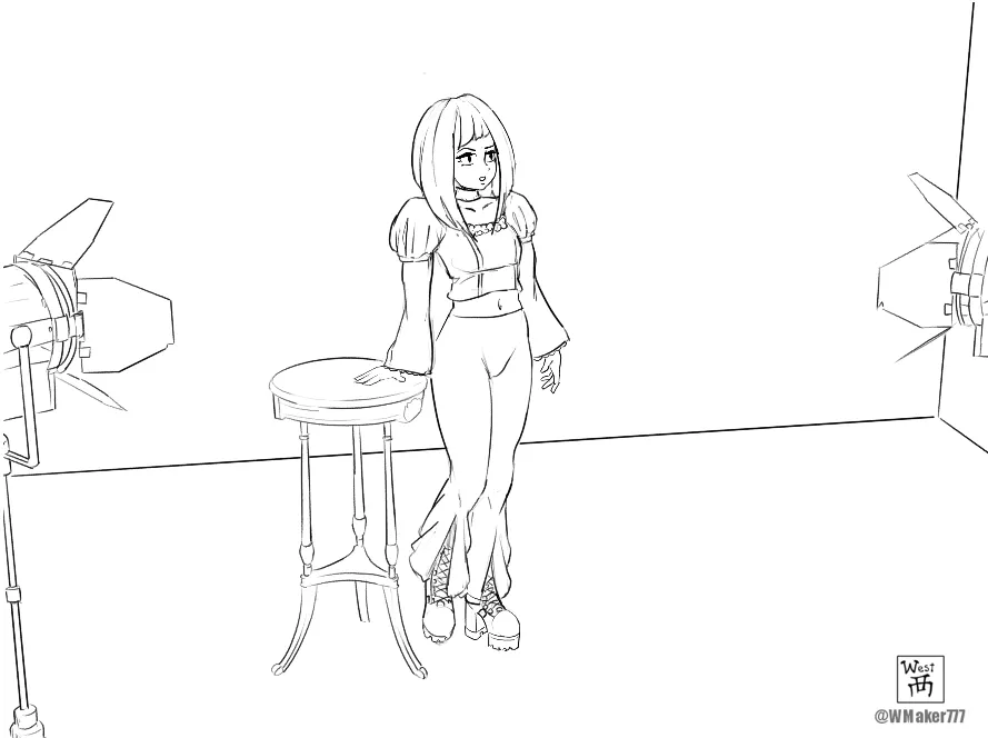 Shrinking Goth Girl page 1 full