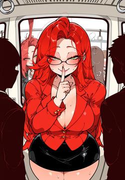 Shhh… Redhead Office Temptation[Ai generated]