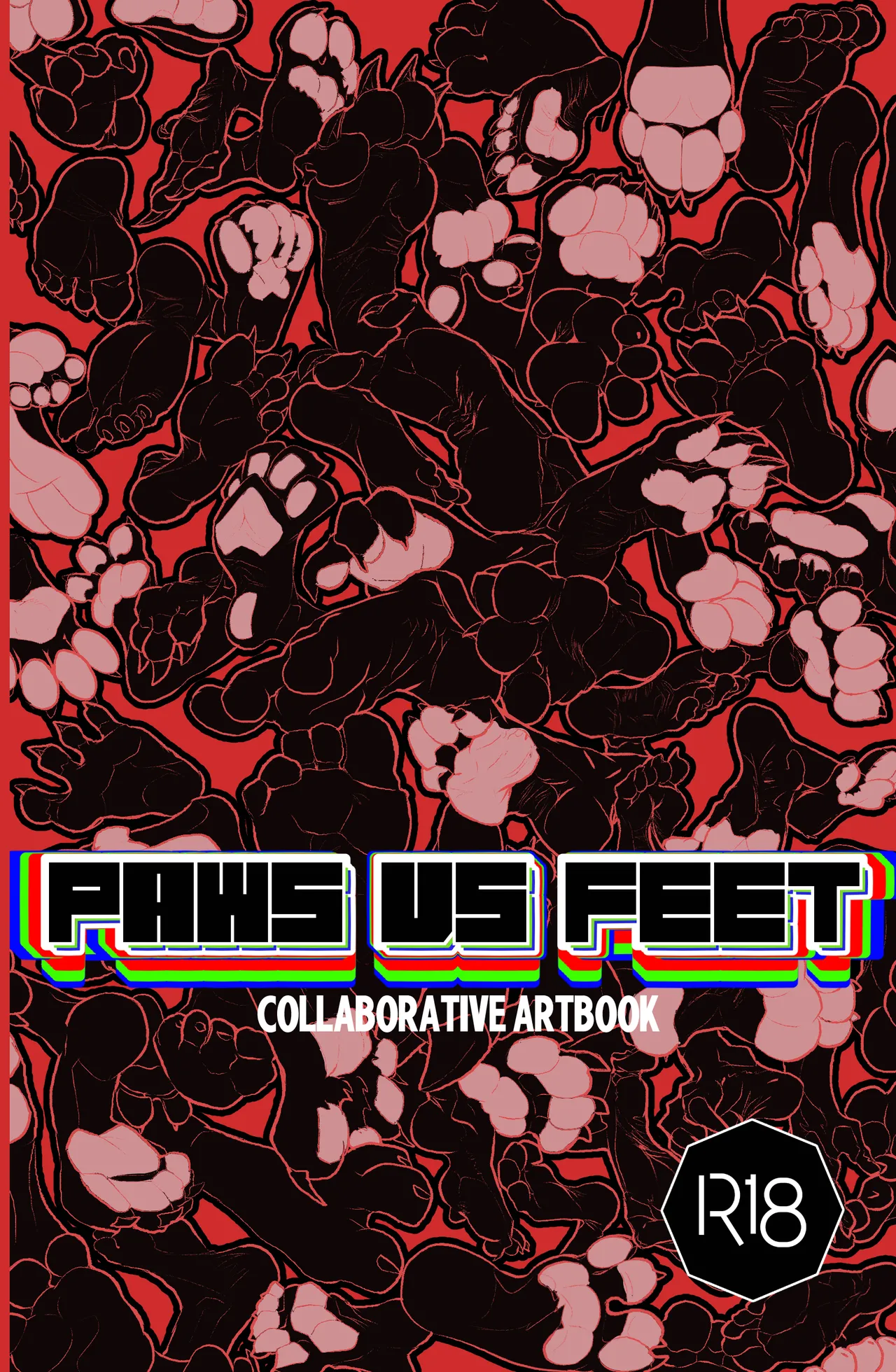 Paws vs. Feet: Collaborative Artbook page 1 full