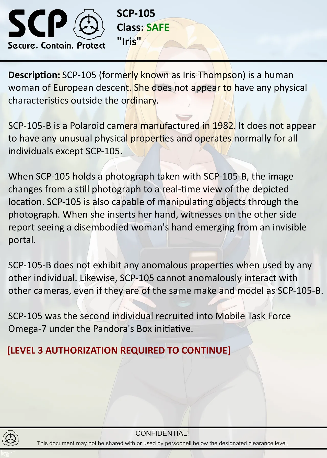 SCP-105 "IRIS" Remake page 4 full