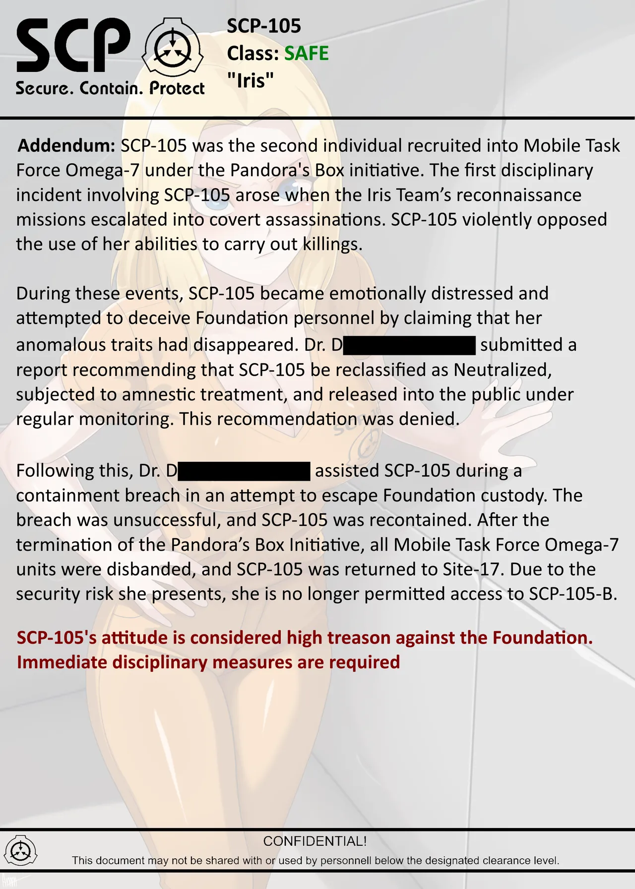 SCP-105 "IRIS" Remake page 6 full