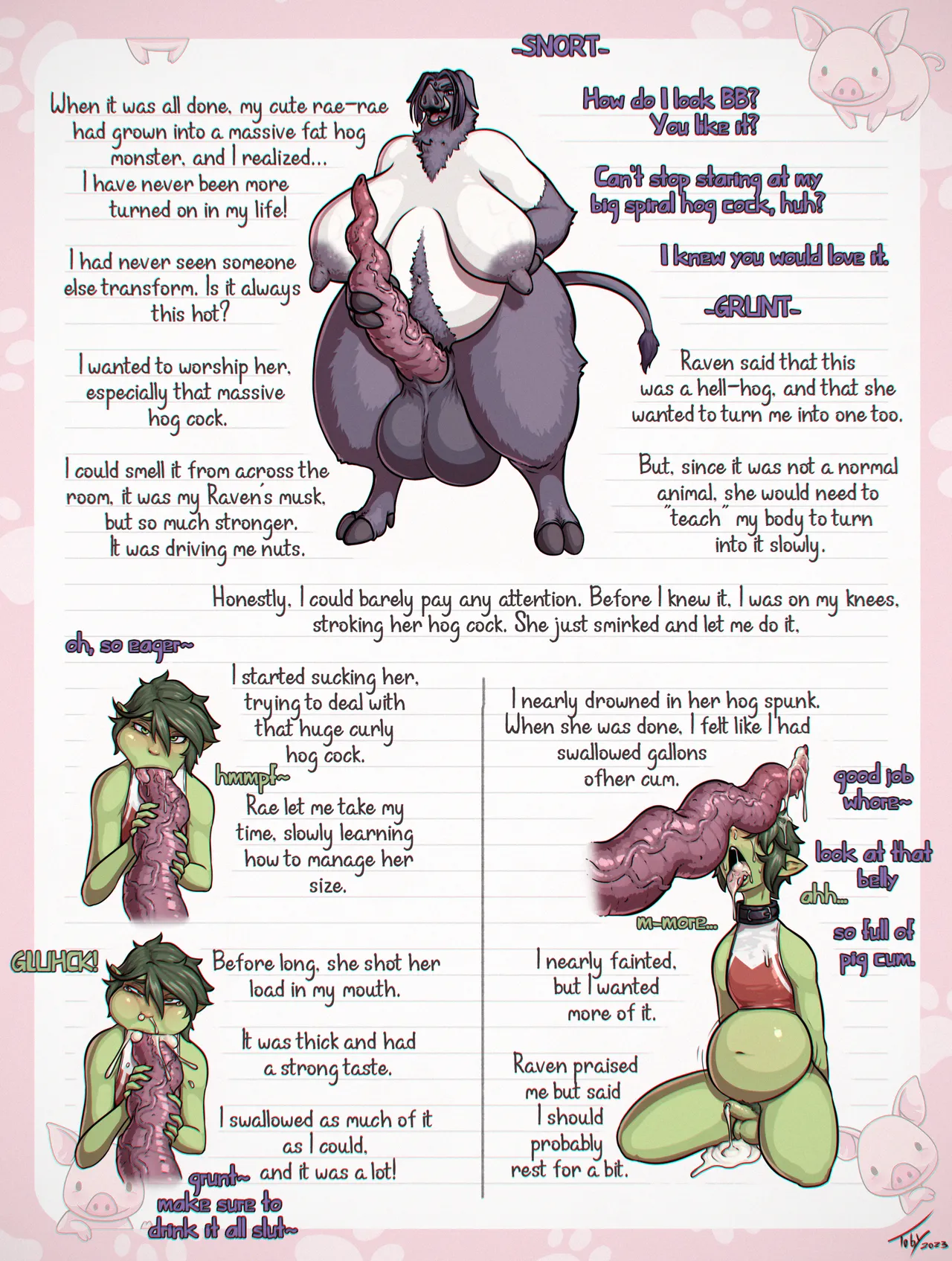 Beast Boy's Piggy Diary page 3 full