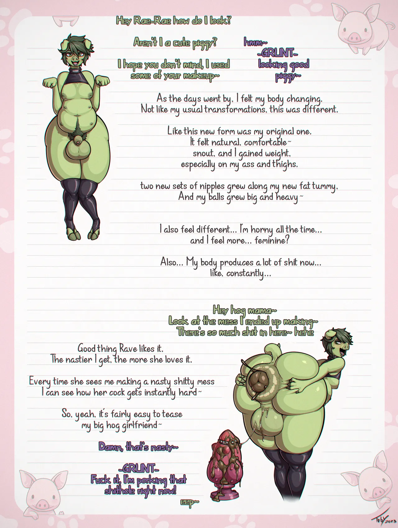 Beast Boy's Piggy Diary page 4 full