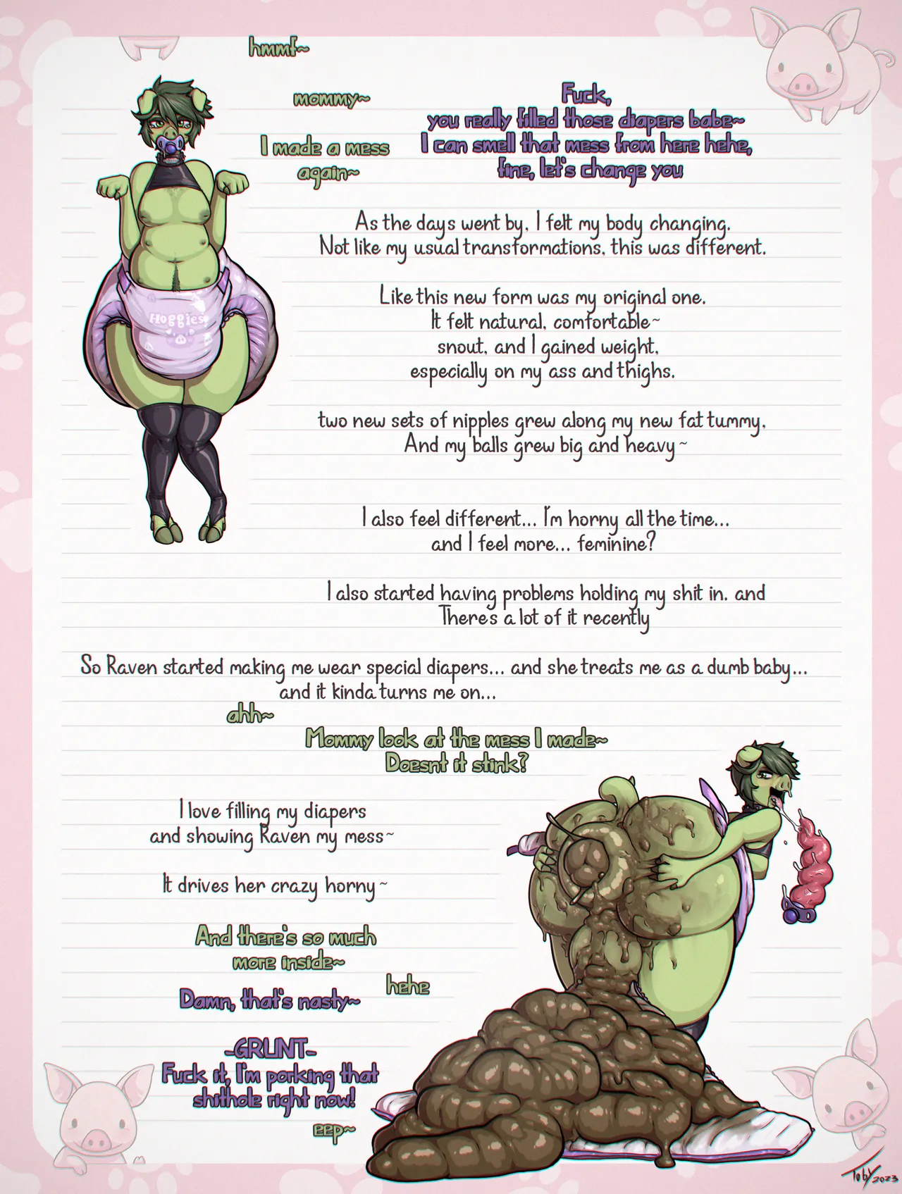 Beast Boy's Piggy Diary page 5 full